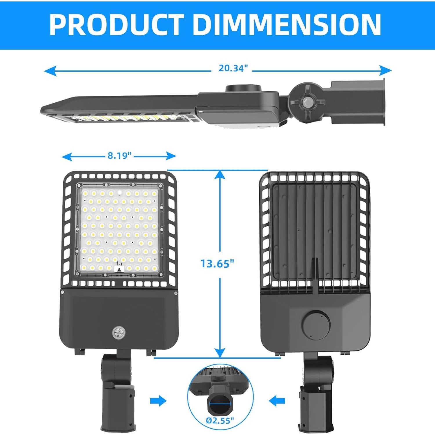 Paquete de 3 luces LED 300W SEURON 39000LM IP65 para exteriores