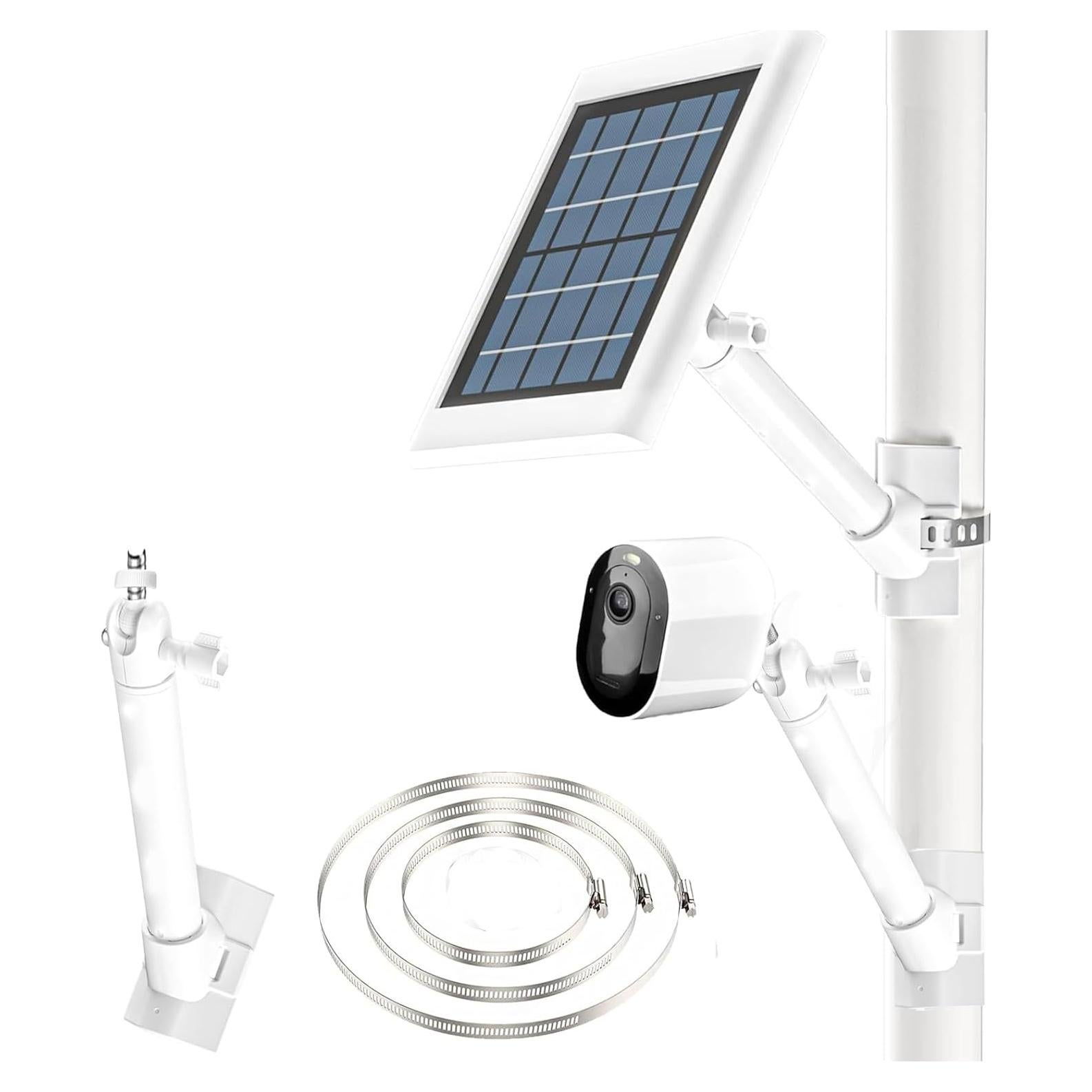 Soporte de Panel Solar Ajustable para Cámaras Arlo y Ring