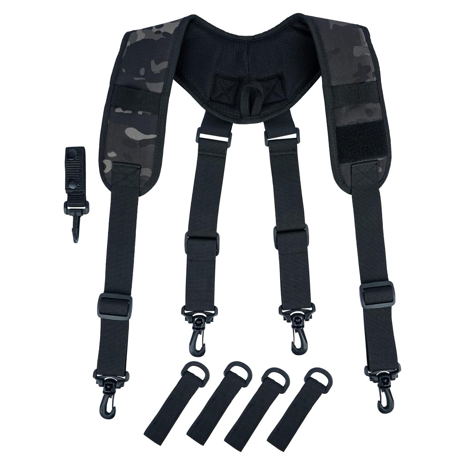 Tirantes Tácticos MELOTOUGH Ajustables Camuflaje Negro