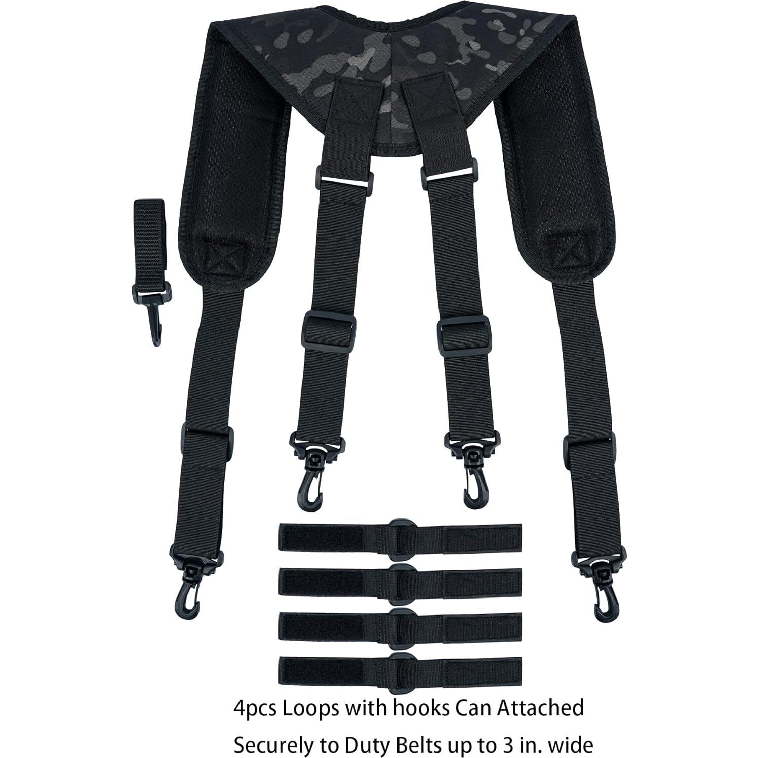 Tirantes Tácticos MELOTOUGH Ajustables Camuflaje Negro