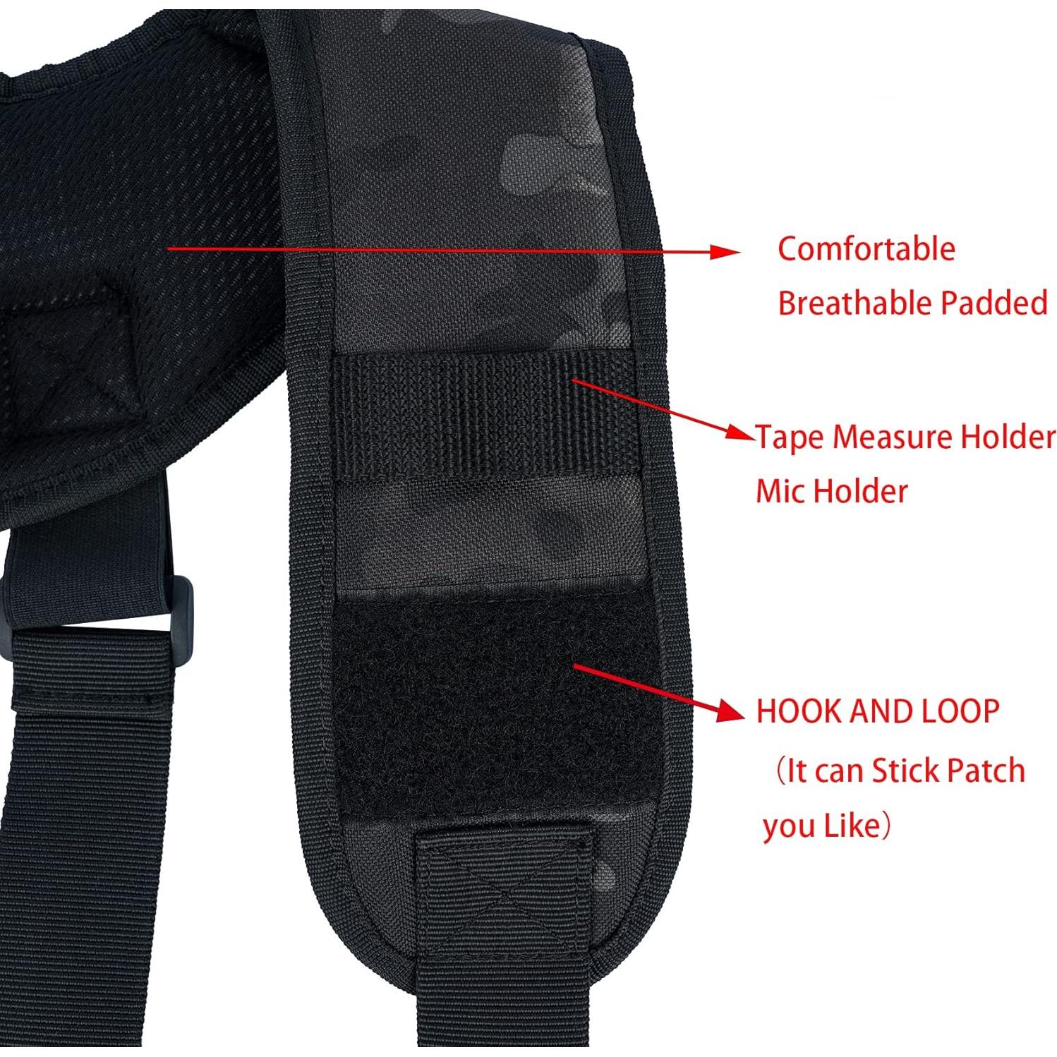 Tirantes Tácticos MELOTOUGH Ajustables Camuflaje Negro