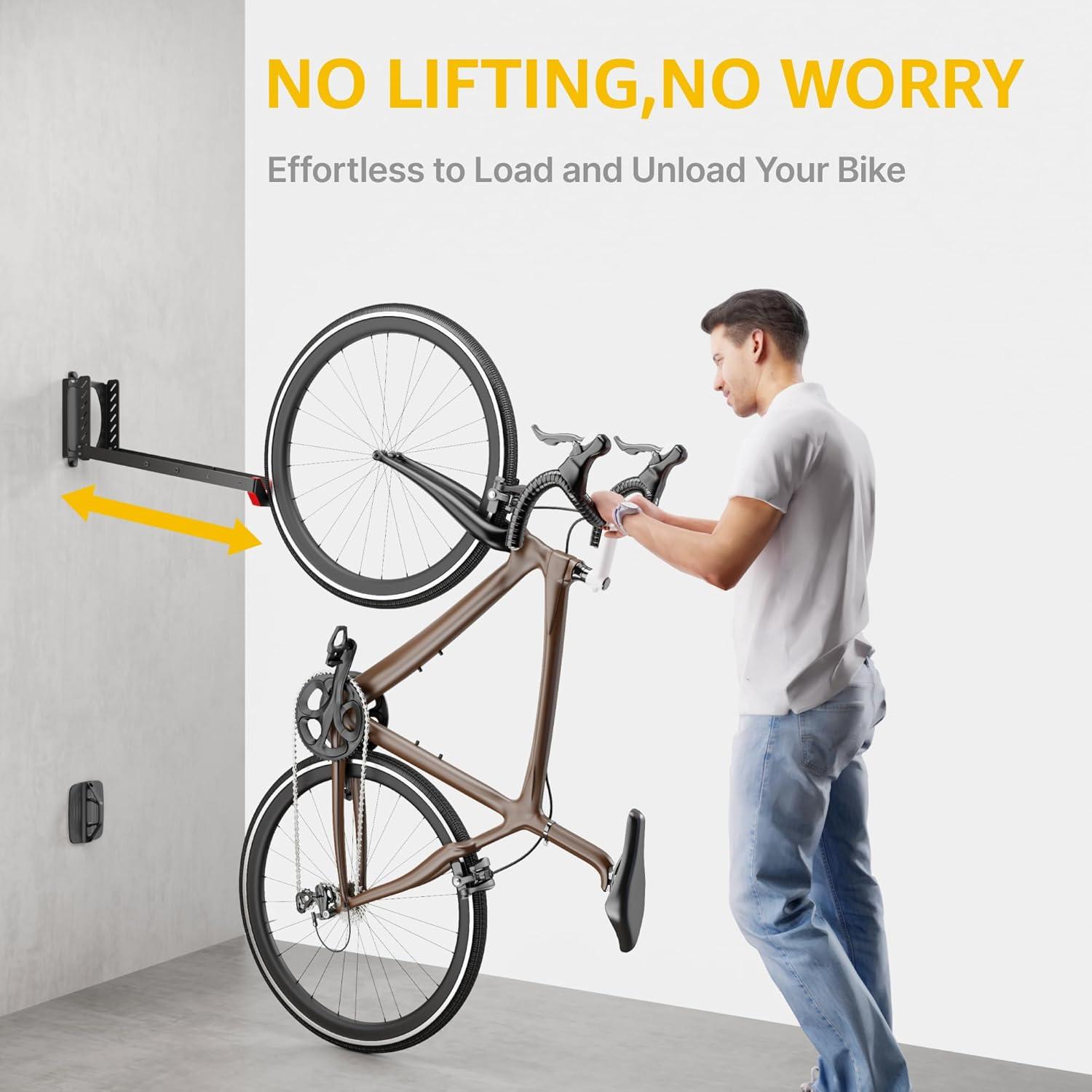 Soporte de Pared para Bicicleta monTEK Giratorio 35 kg