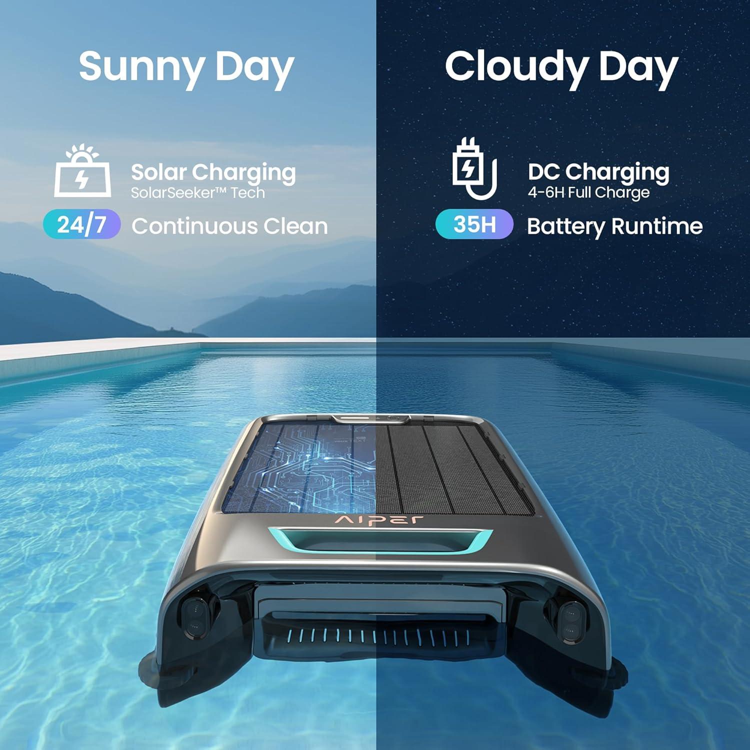 Robot Limpiador de Piscina Solar AIPER Surfer S2 5.7kg