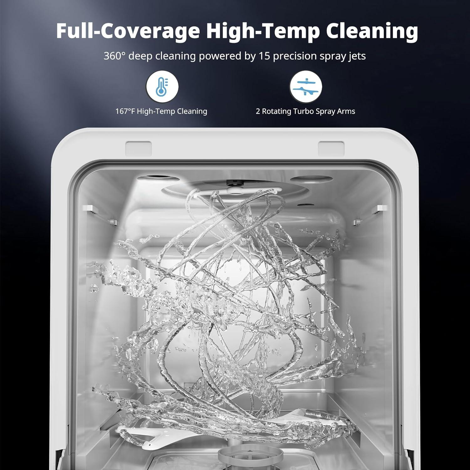 Lavavajillas Portátil AIRMSEN C01 4 Juegos 9 Programas 5L