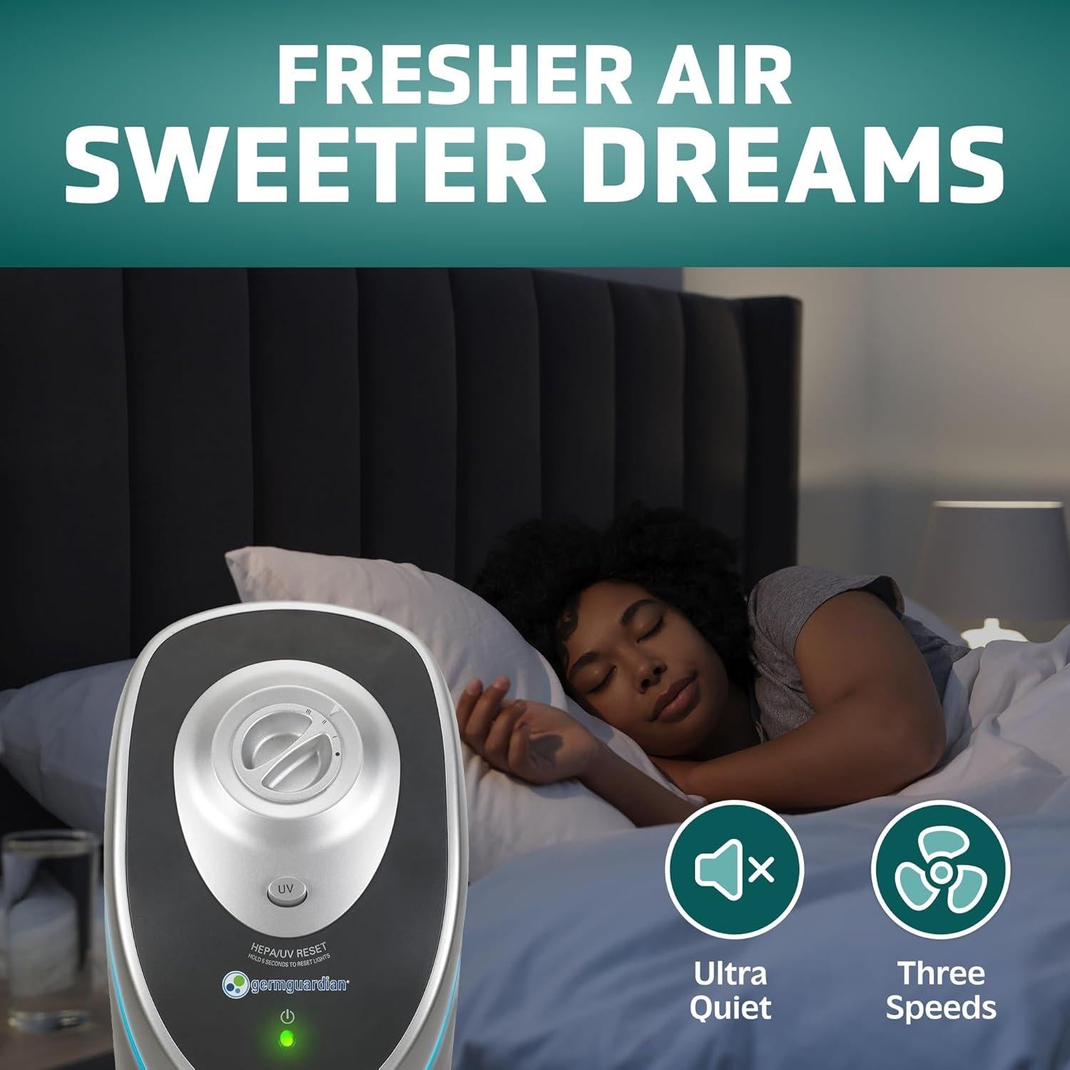 Purificador de Aire GermGuardian AC5000E HEPA 71 cm para 85 m²