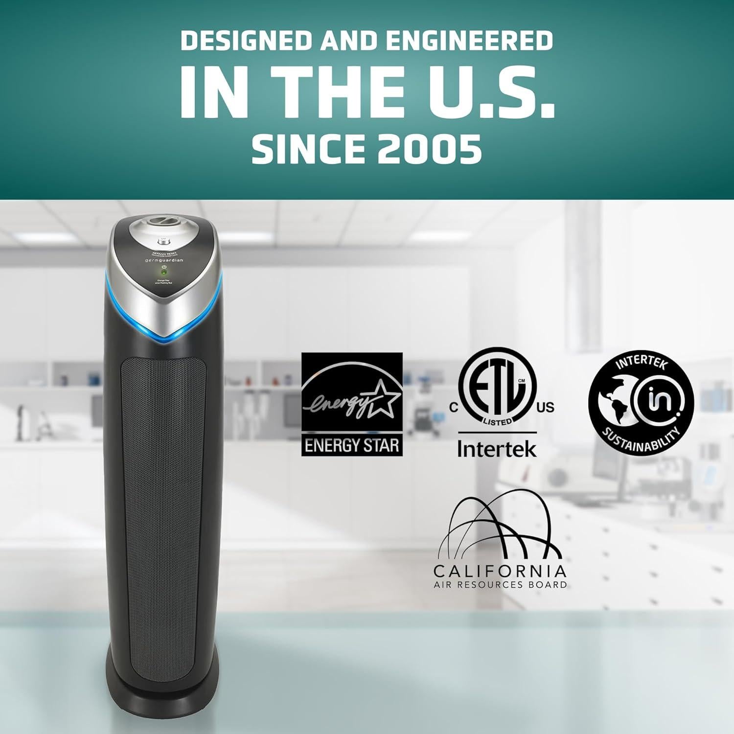 Purificador de Aire GermGuardian AC5000E HEPA 71 cm para 85 m²