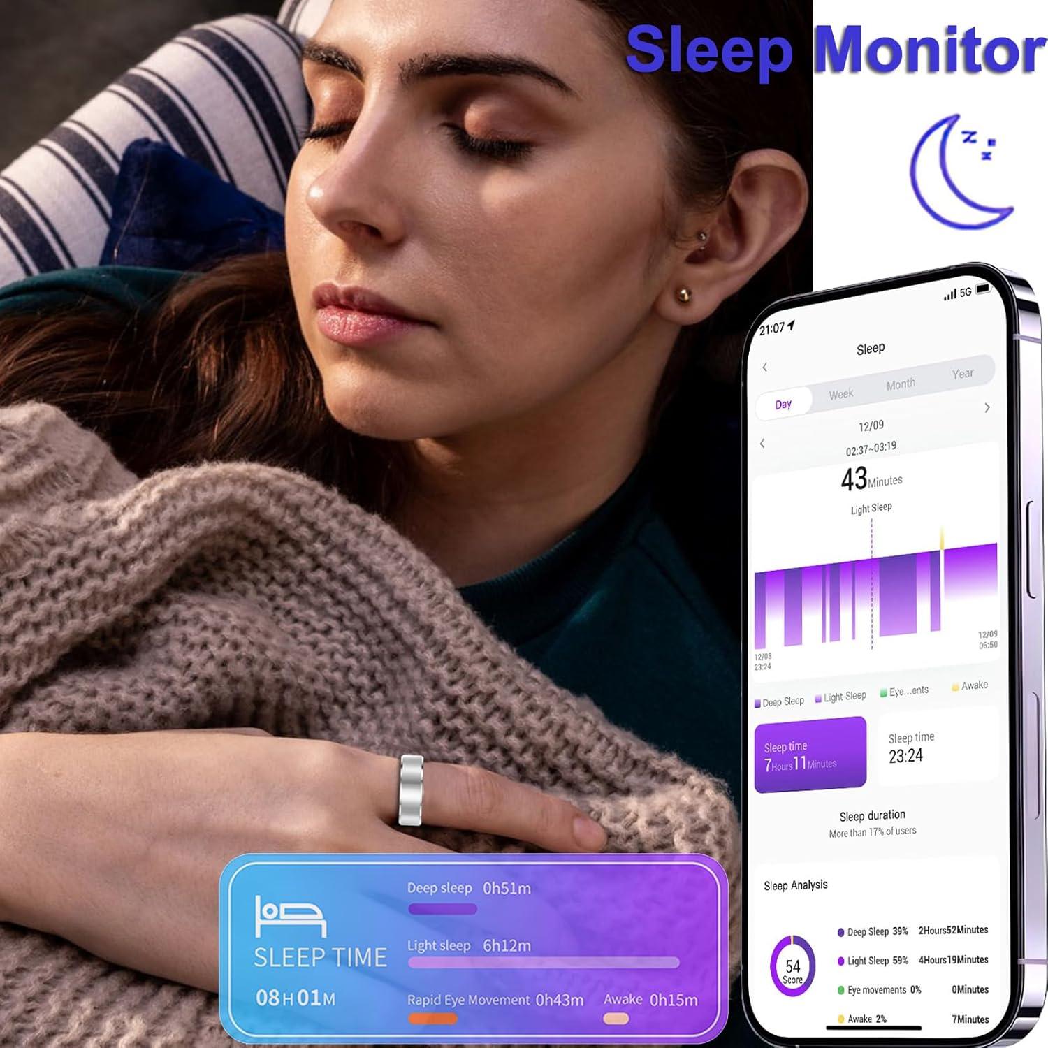 Anillo Inteligente de Salud Shenzhen - Monitoreo Cardíaco y Sueño