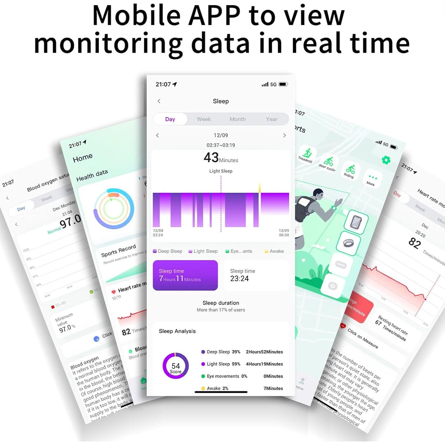 Anillo Inteligente de Salud Shenzhen - Monitoreo Cardíaco y Sueño
