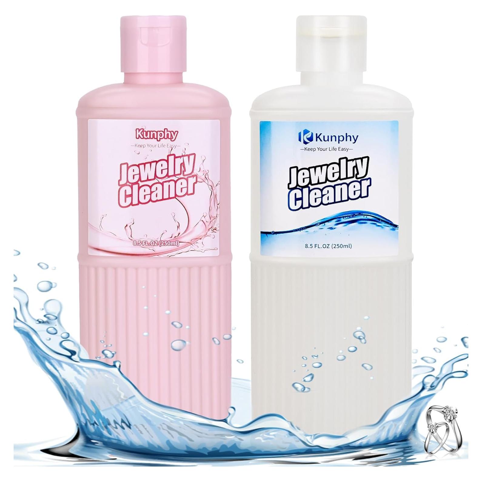 Limpiador Ultrasónico de Joyas Kunphy 240 ml - 2 Paquetes