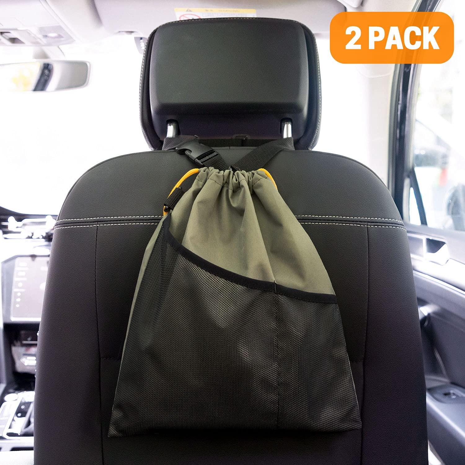 Bolsa de Basura para Coche GNEGNI 2PCS Impermeable 33.66x29.85cm