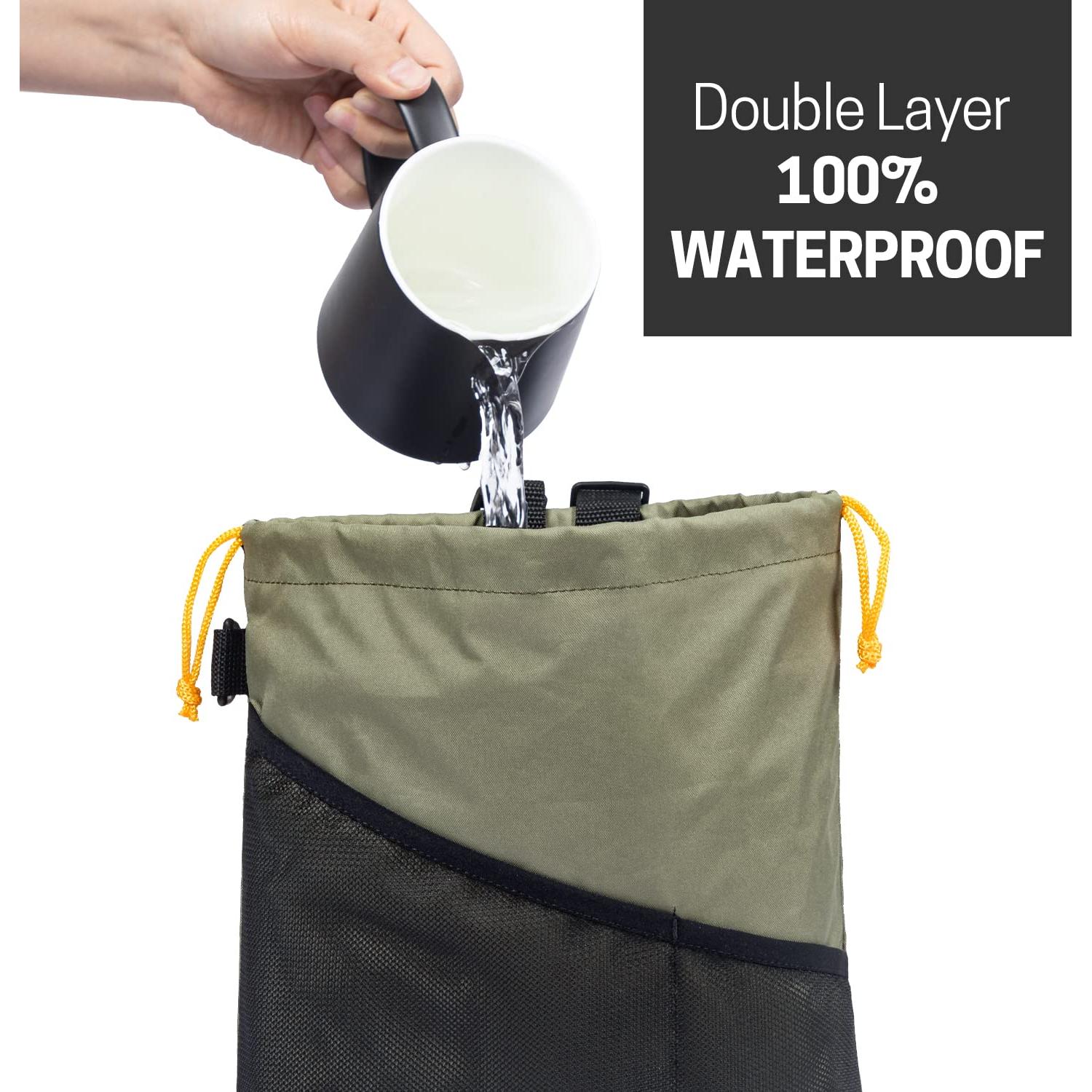 Bolsa de Basura para Coche GNEGNI 2PCS Impermeable 33.66x29.85cm