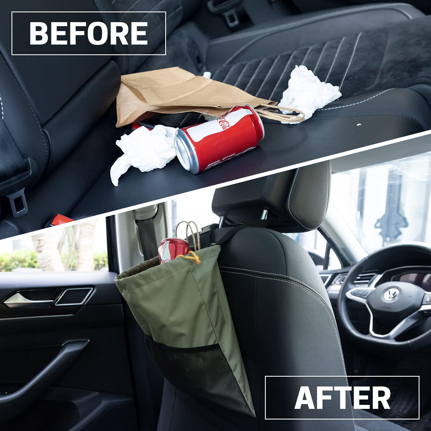 Bolsa de Basura para Coche GNEGNI 2PCS Impermeable 33.66x29.85cm