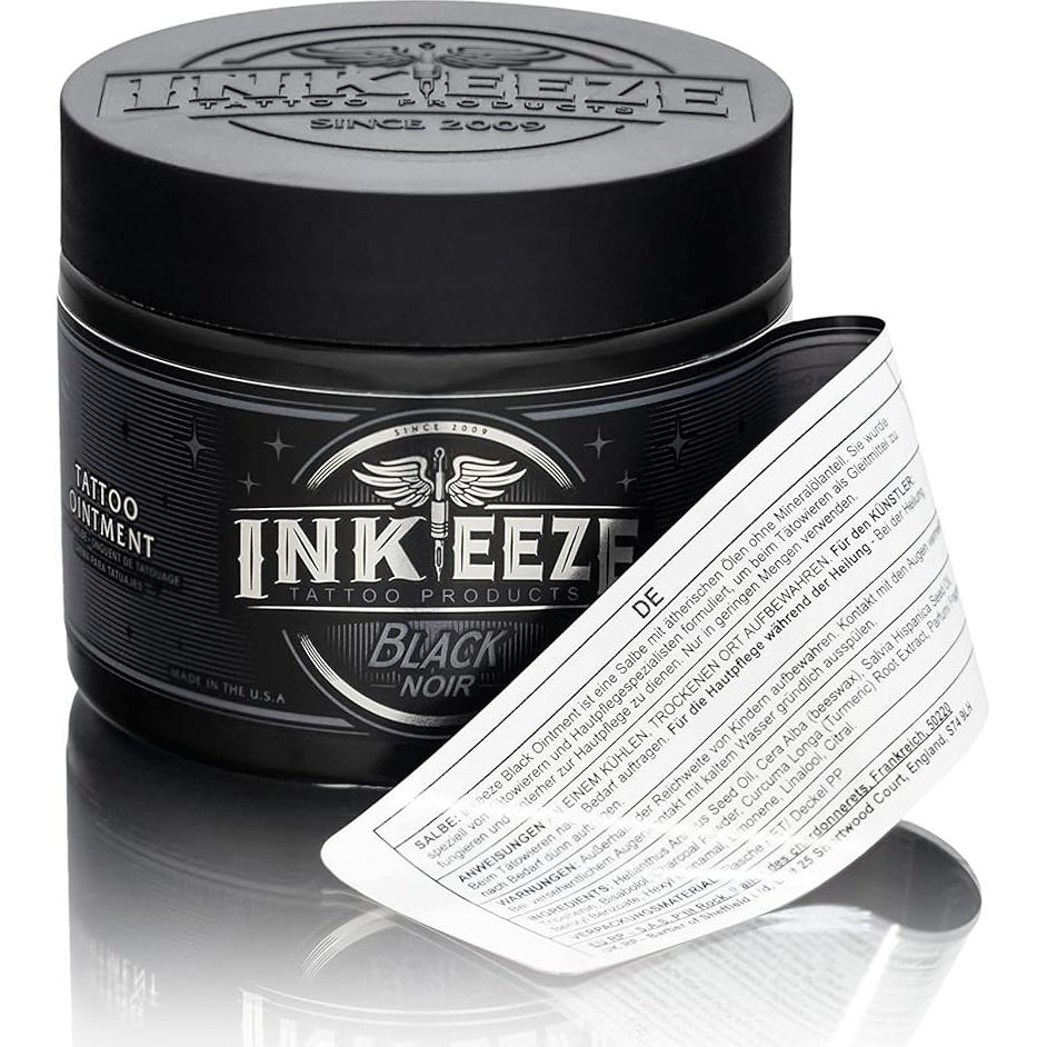 Ungüento Negro INK-EEZE para Tatuajes 170g Aceites Esenciales