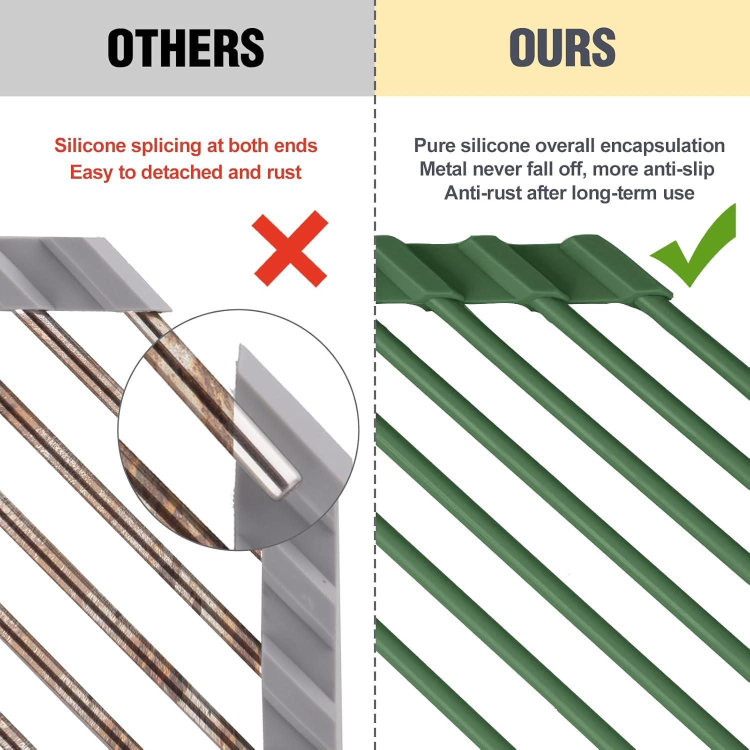 Escurridor de Platos Triangular Tomorotec Verde Militar 40.9x16 cm