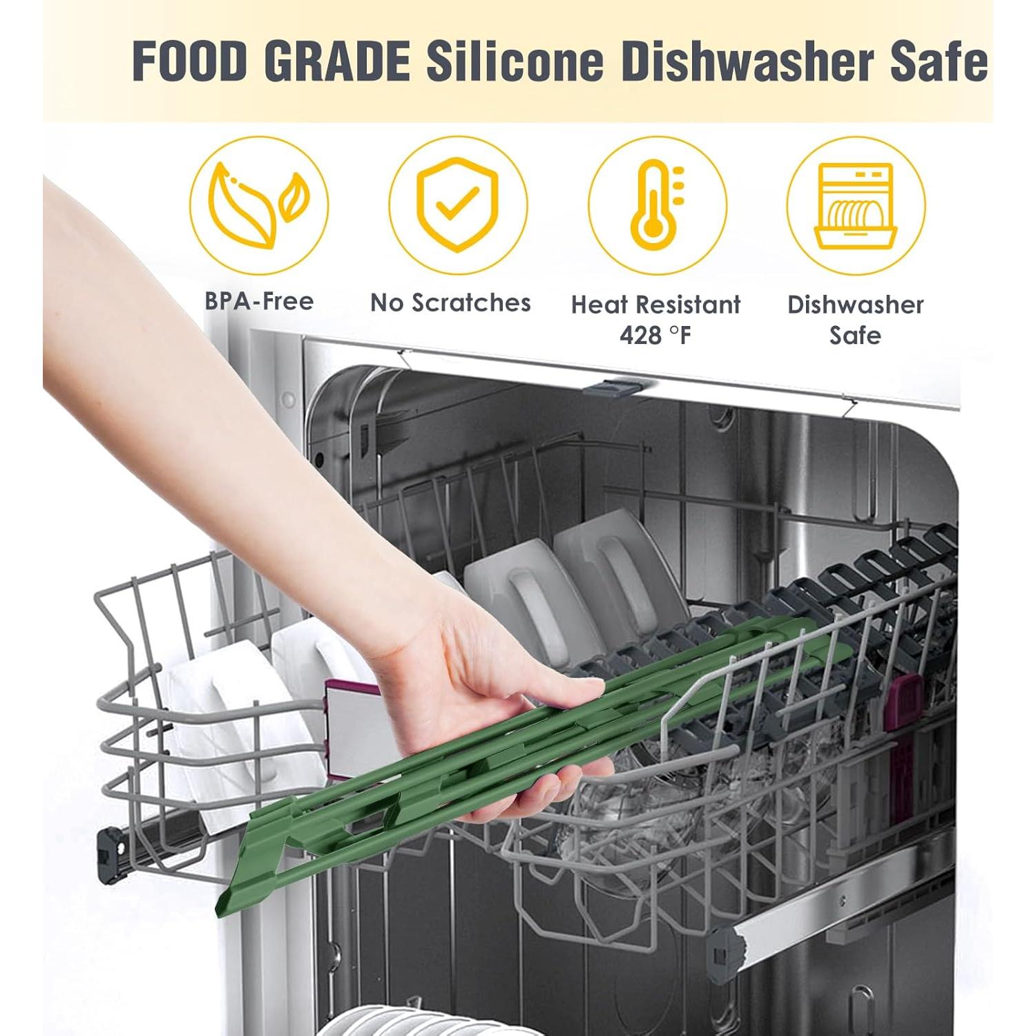 Escurridor de Platos Triangular Tomorotec Verde Militar 40.9x16 cm