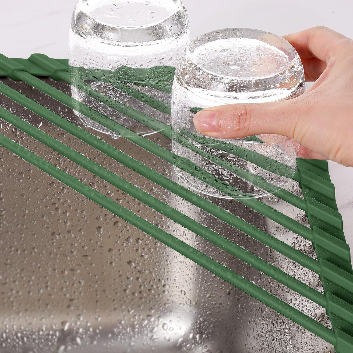 Escurridor de Platos Triangular Tomorotec Verde Militar 40.9x16 cm