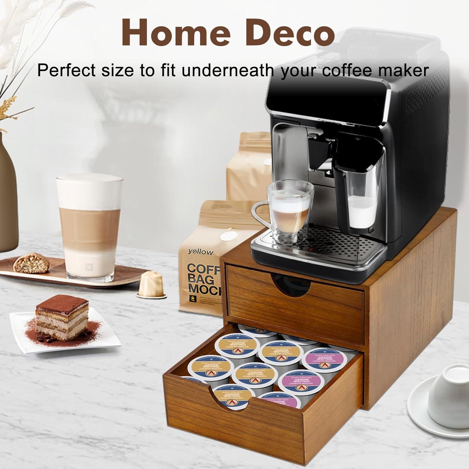 Organizador de K Cups Artgeeker Madera Nuez 30 Cápsulas