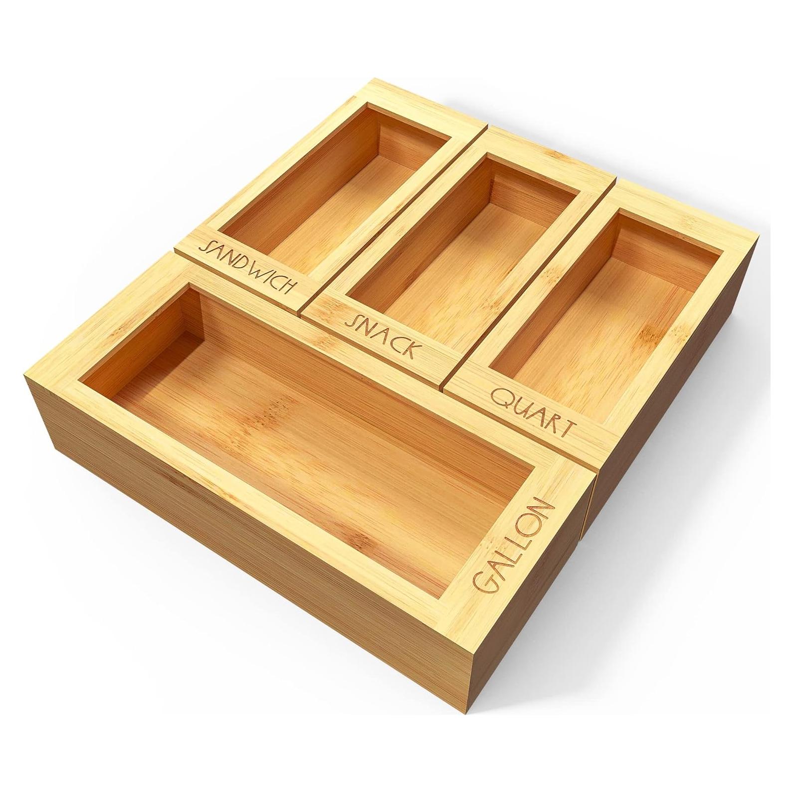 Organizador de Bolsas de Almacenamiento DALSHABET Beige 4 Compartimentos