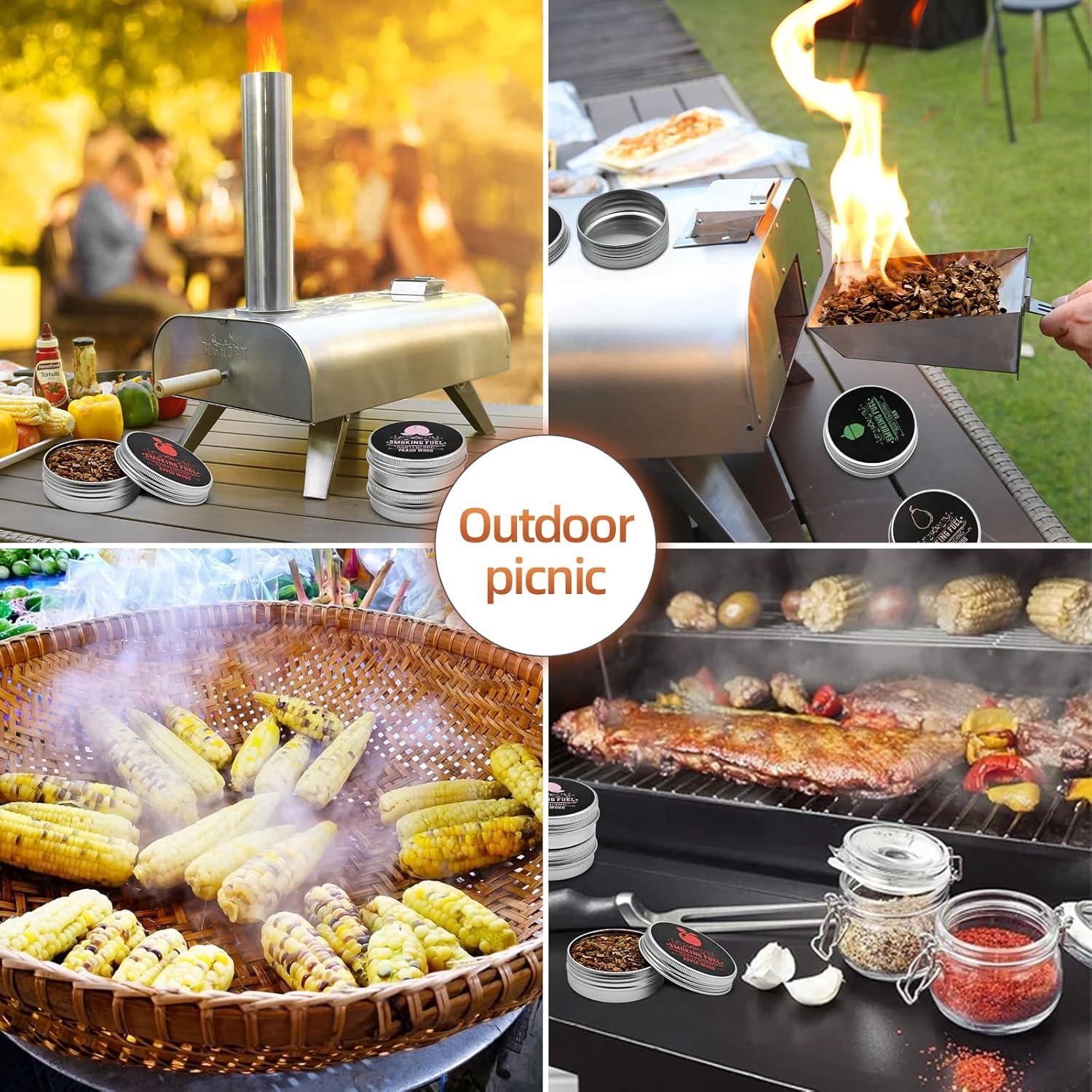 Astillas de Madera Natural Micovay para Ahumador de Cócteles - 8 Sabores