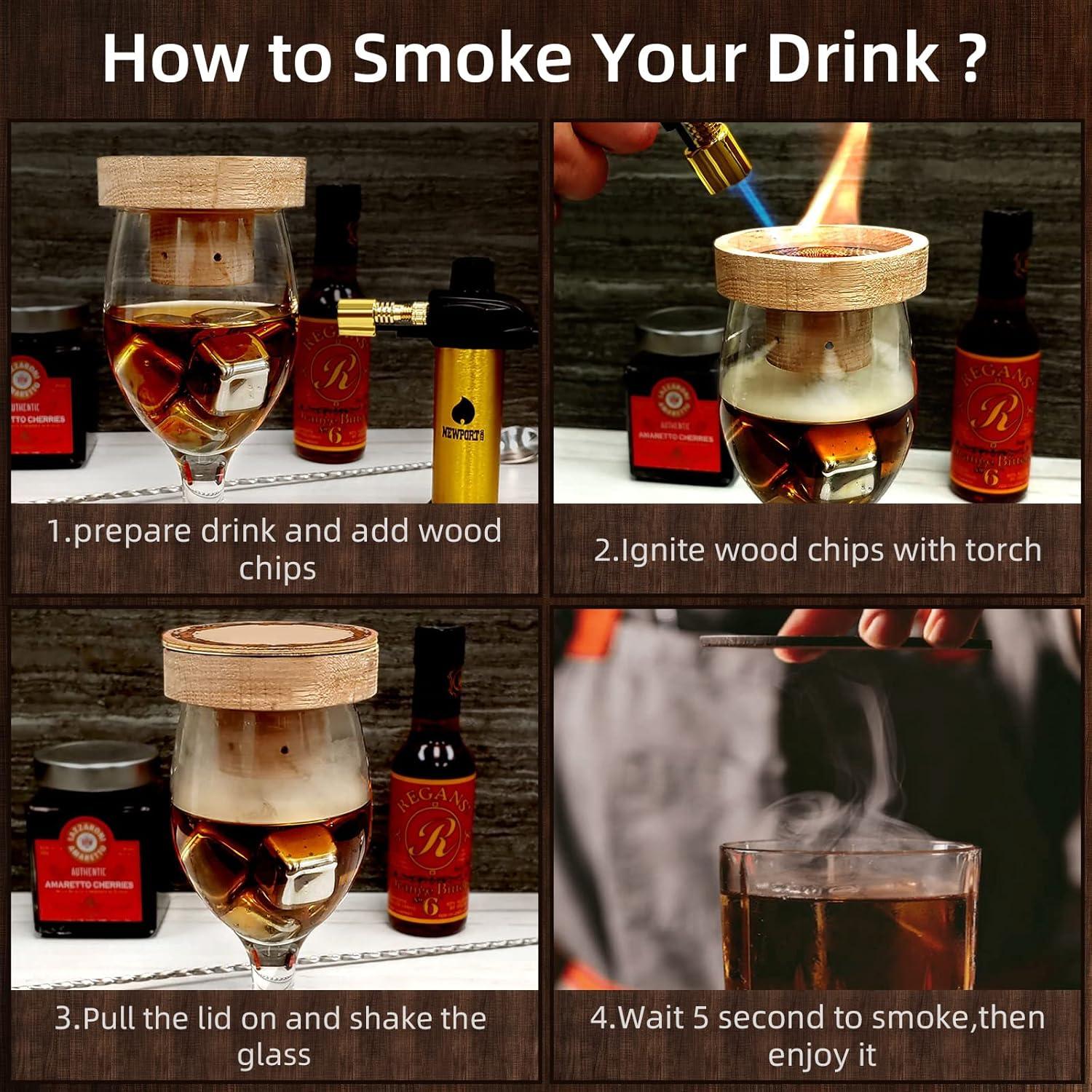 Astillas de Madera Natural Micovay para Ahumador de Cócteles - 8 Sabores