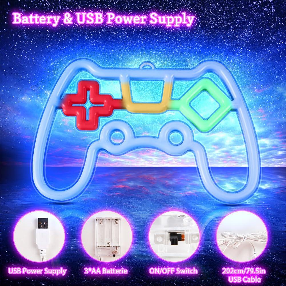 Luz de Neón Gamer Vicloon Controlador LED 28x22.3cm USB