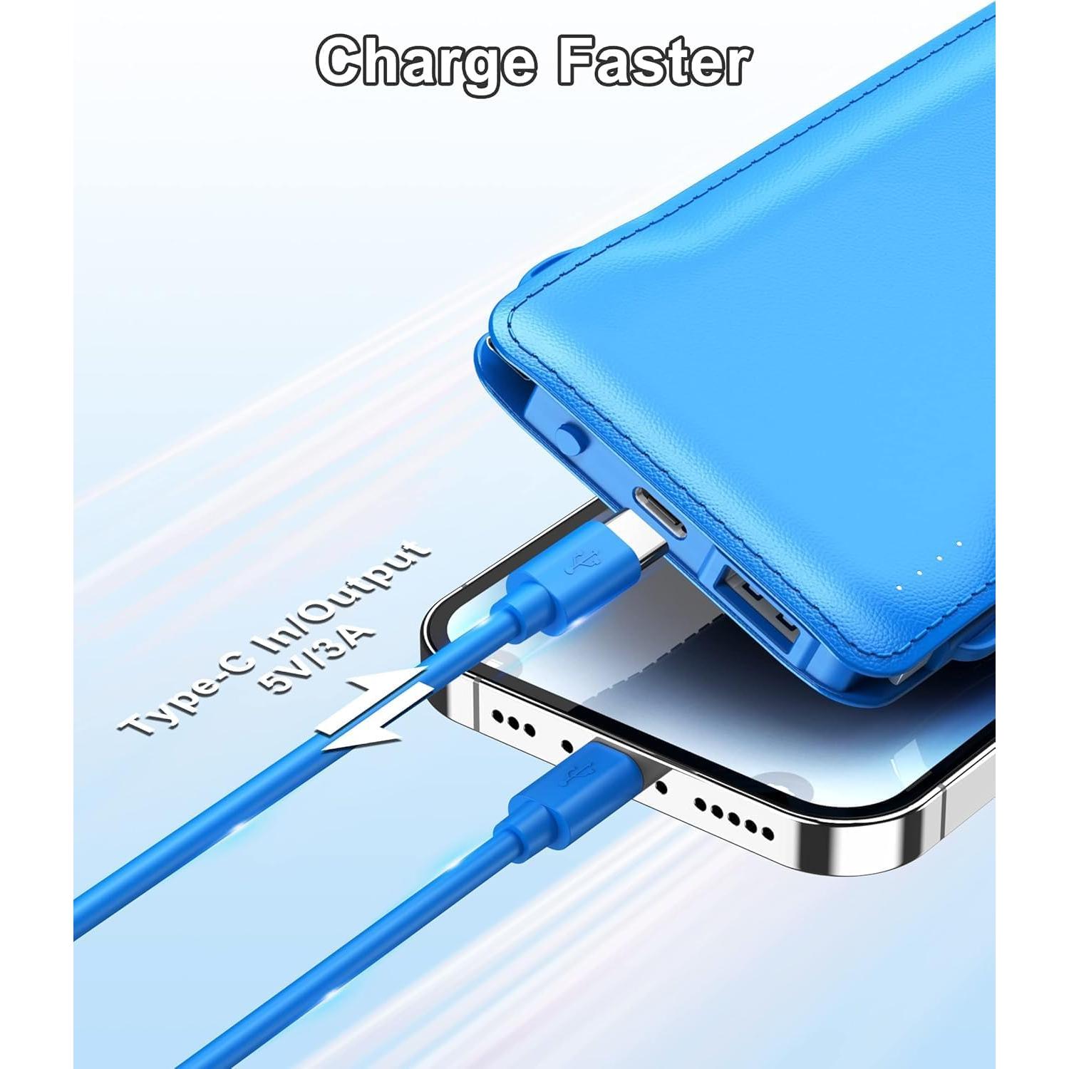 Cargador Portátil TG90° 10000mAh 2 Pack con Cables Integrados