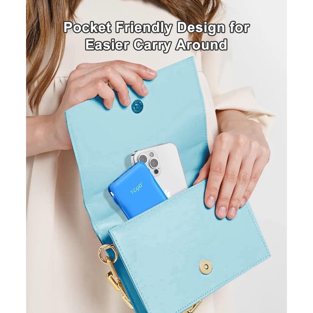 Cargador Portátil TG90° 10000mAh 2 Pack con Cables Integrados