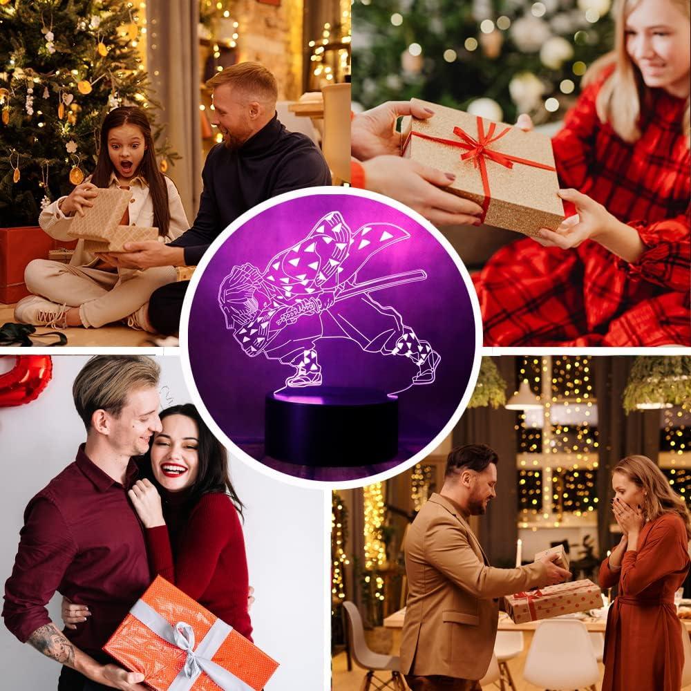 Luz Nocturna LED 3D Agatsuma Zenitsu Demon Slayer - Control Remoto