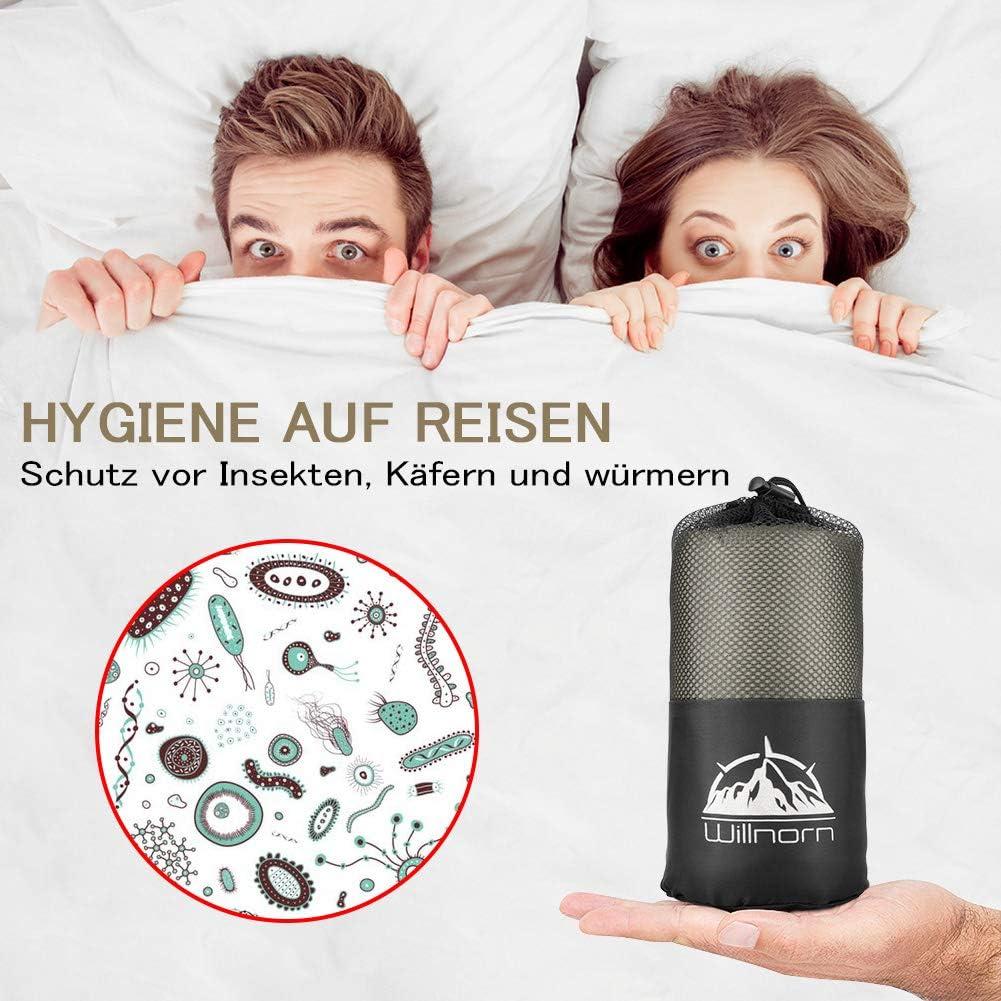 Forro de Saco de Dormir WILLNORN Microfibra Compacto 219x95cm