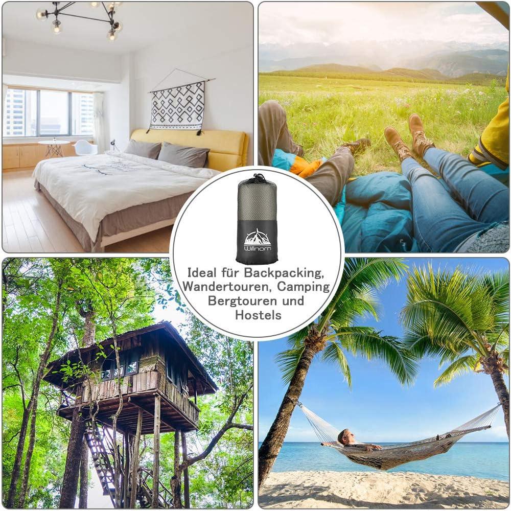 Forro de Saco de Dormir WILLNORN Microfibra Compacto 219x95cm