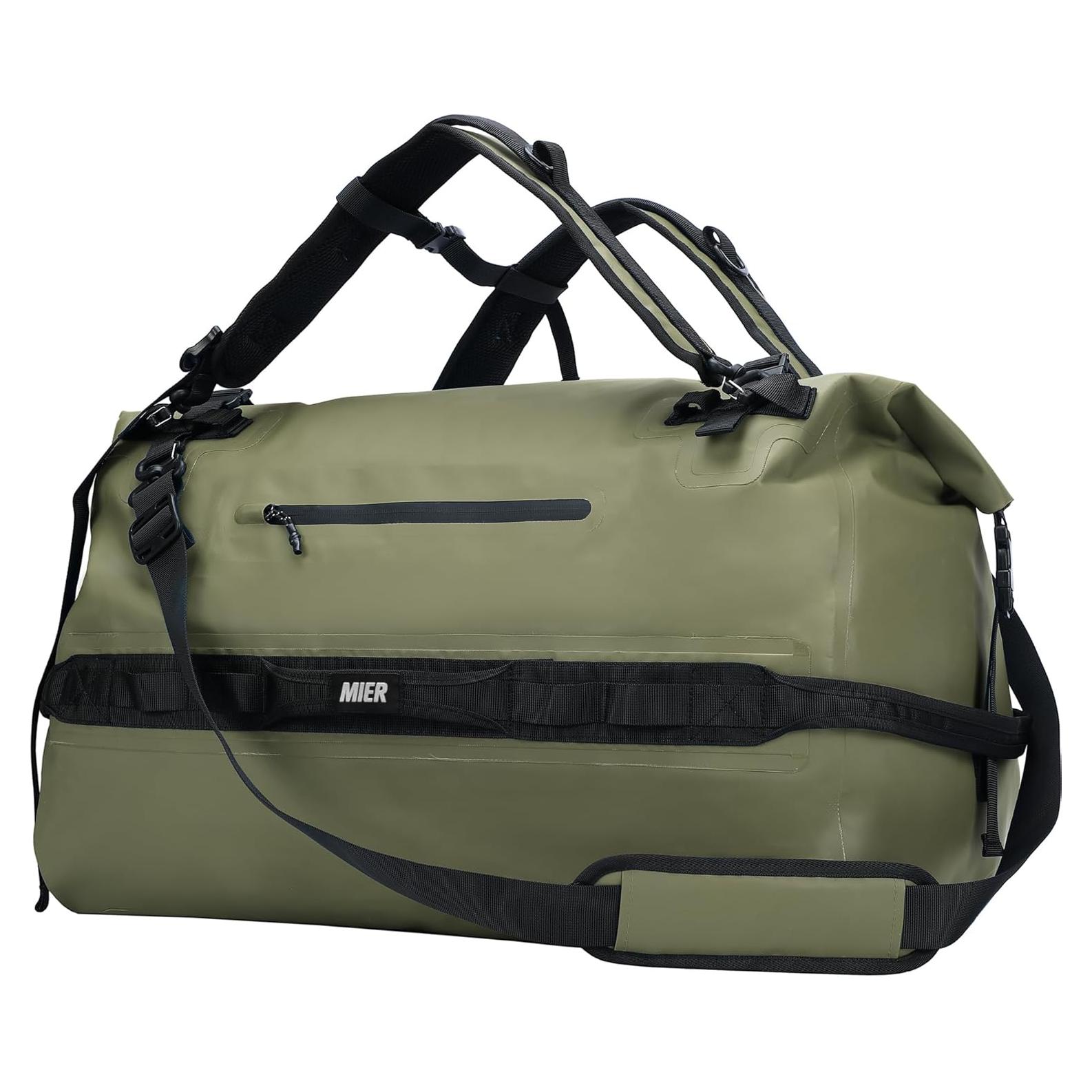 Bolsa de Deporte Impermeable MIER 60L Verde Militar