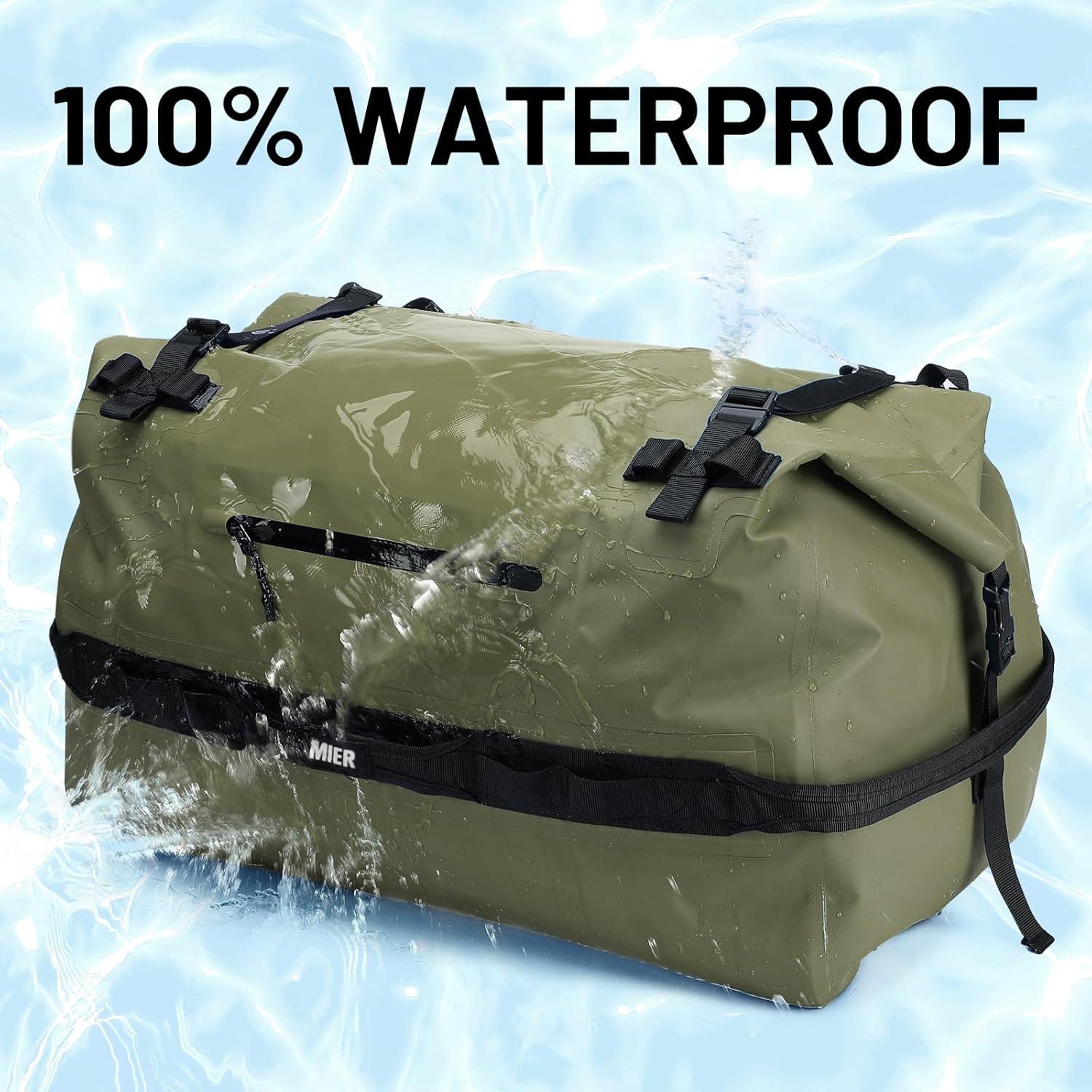 Bolsa de Deporte Impermeable MIER 60L Verde Militar