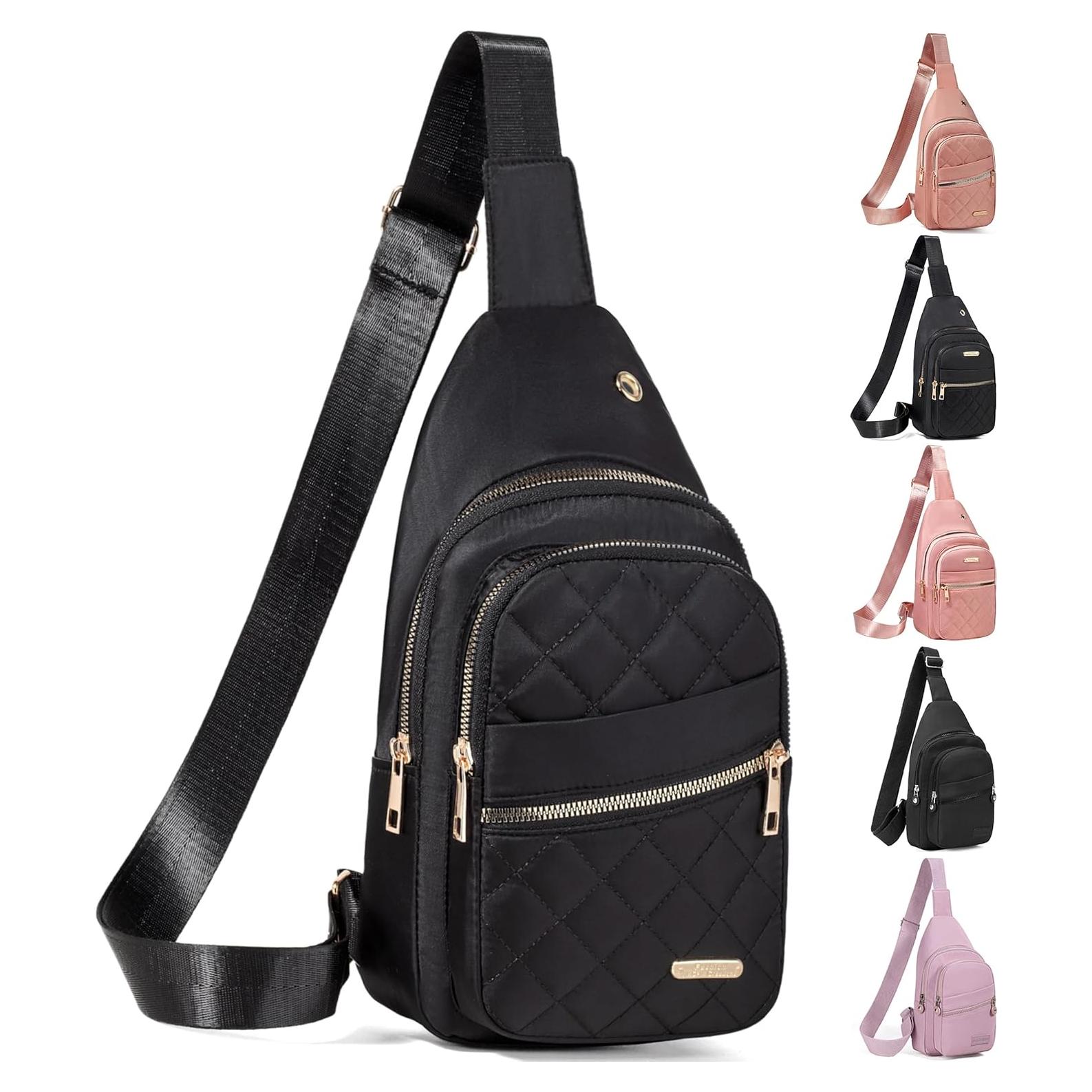 Bolsa Cruzada Bandolera Banelu Negra para Mujeres