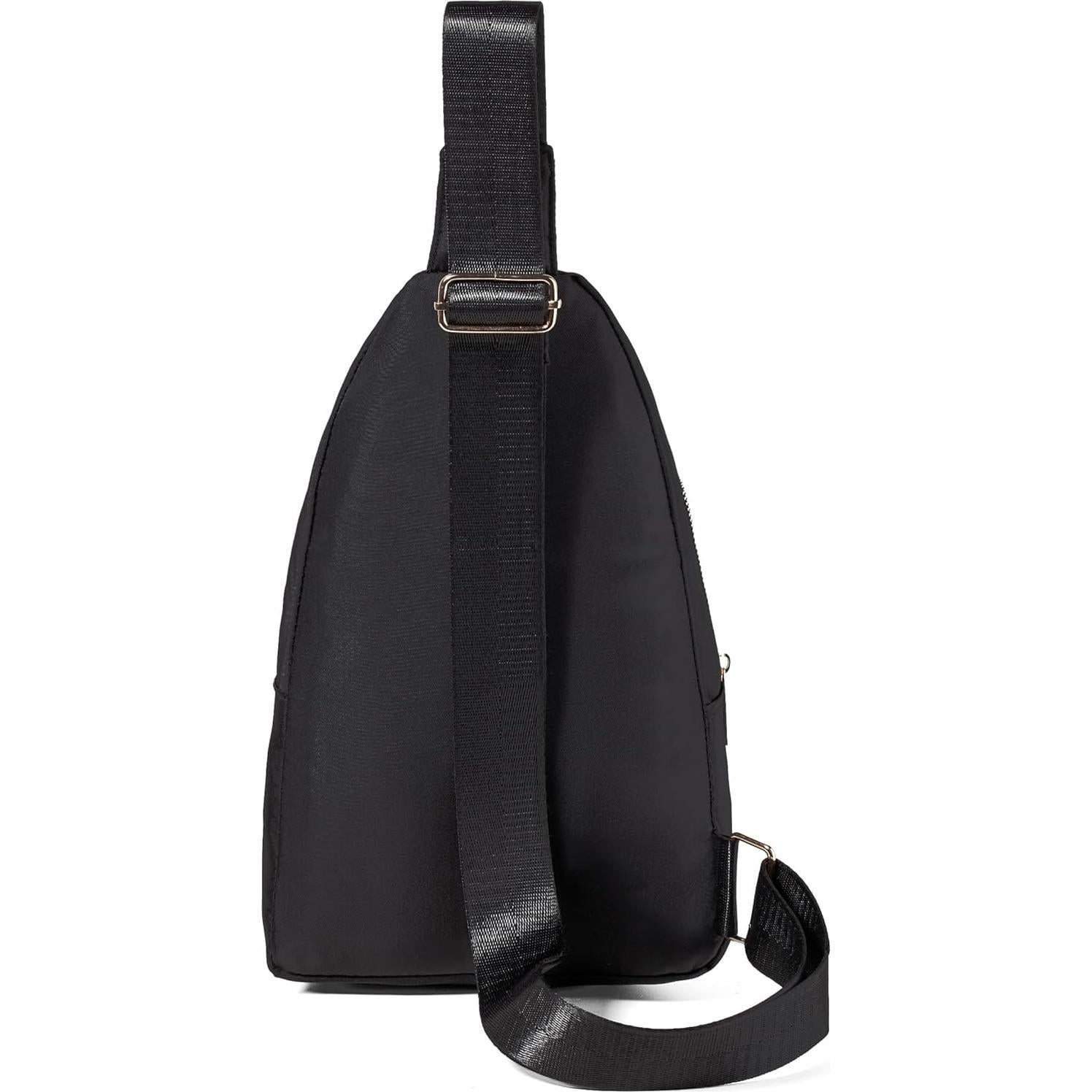 Bolsa Cruzada Bandolera Banelu Negra para Mujeres