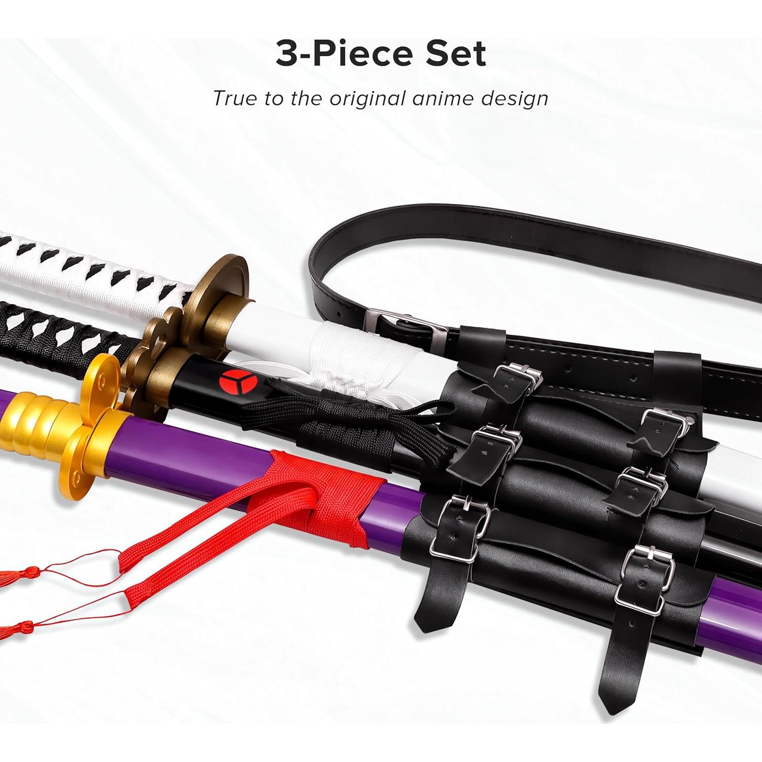 Set de 3 Props de Cosplay Zoro 101.84 cm Kaoudt