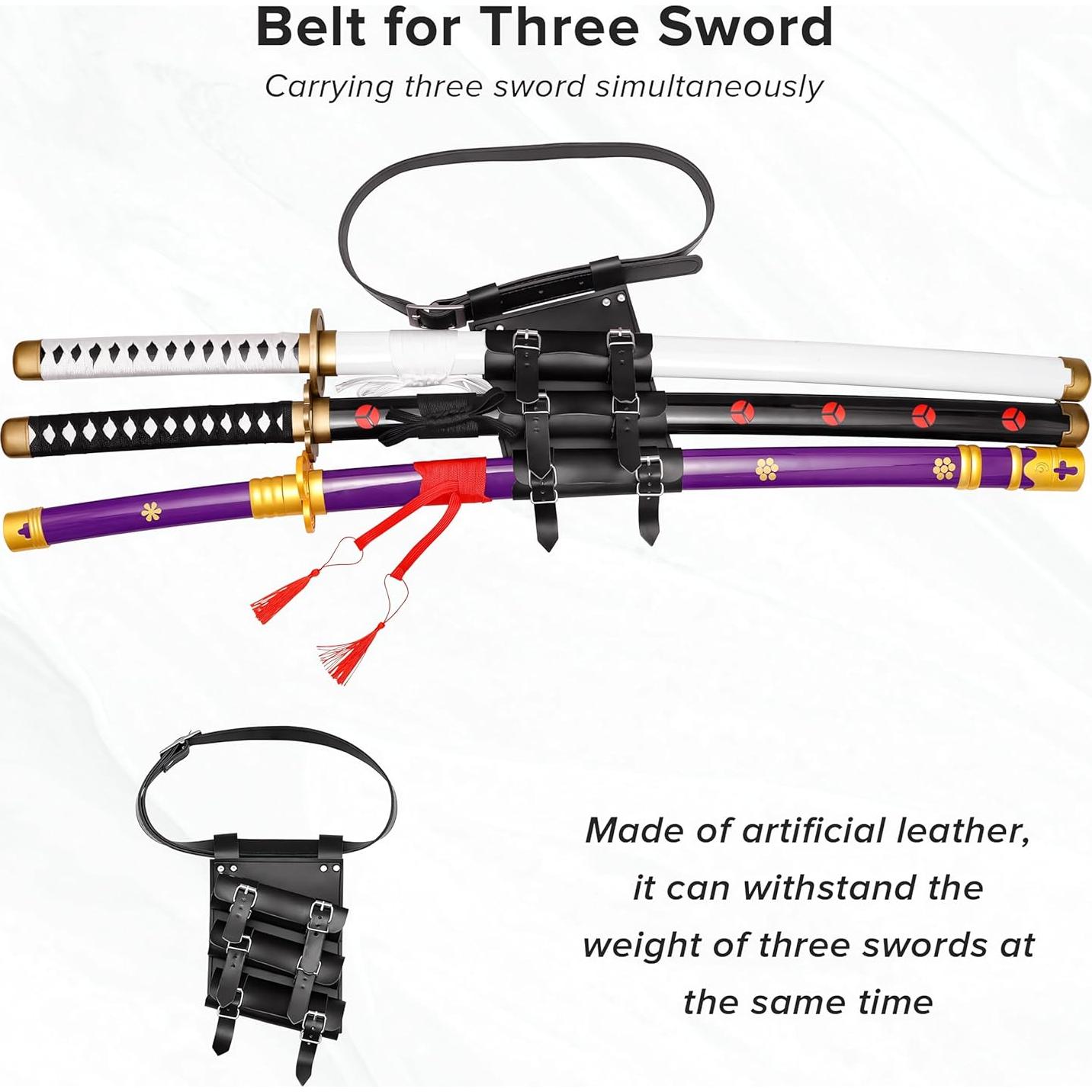 Set de 3 Props de Cosplay Zoro 101.84 cm Kaoudt