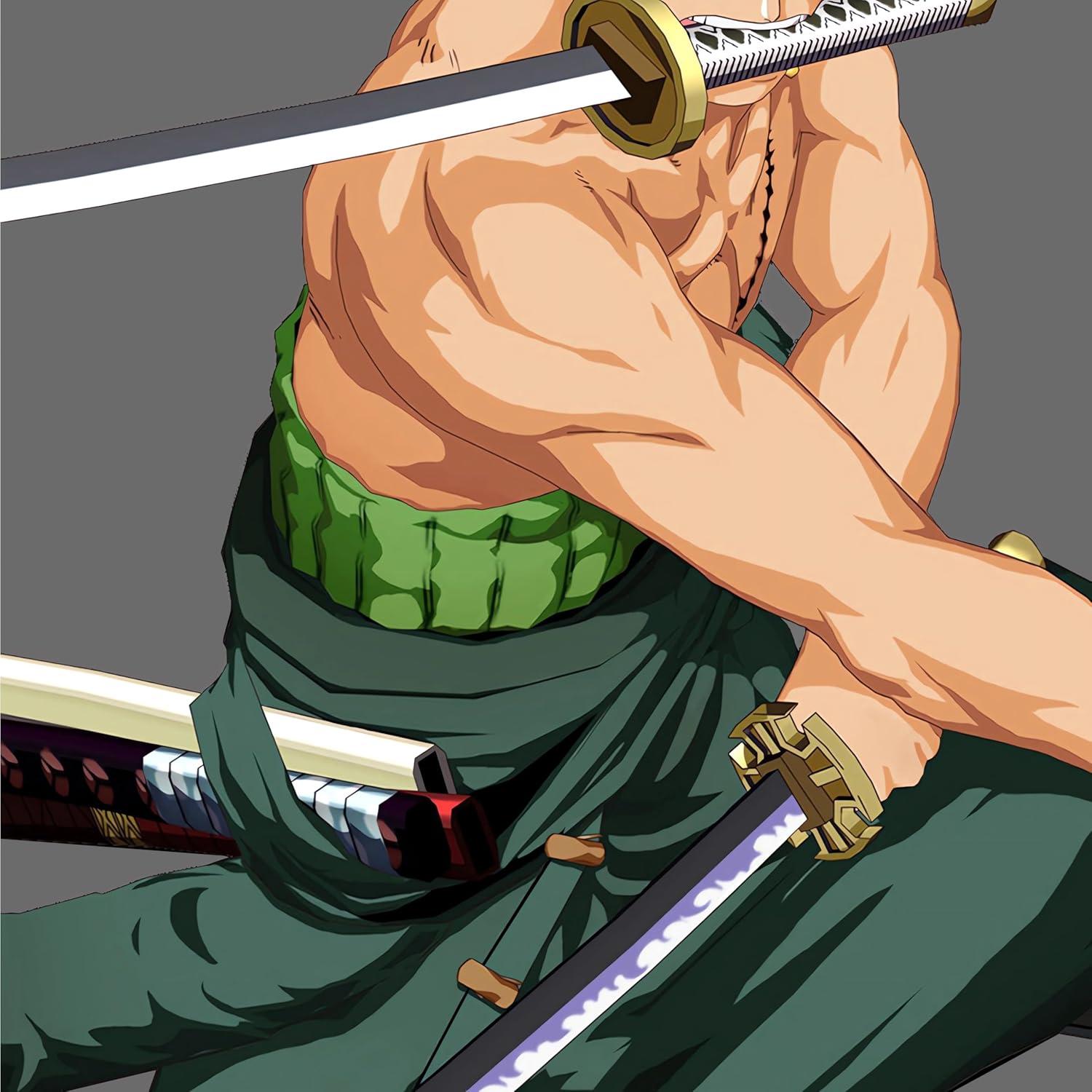 Set de 3 Props de Cosplay Zoro 101.84 cm Kaoudt