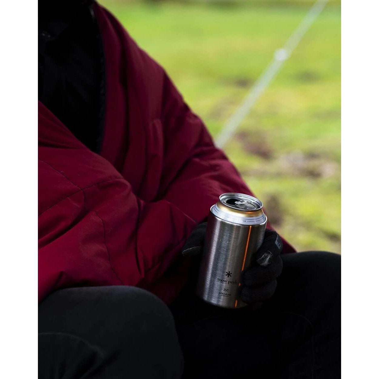 Enfriador de Latas Snow Peak 350ml Acero Inoxidable Aislamiento