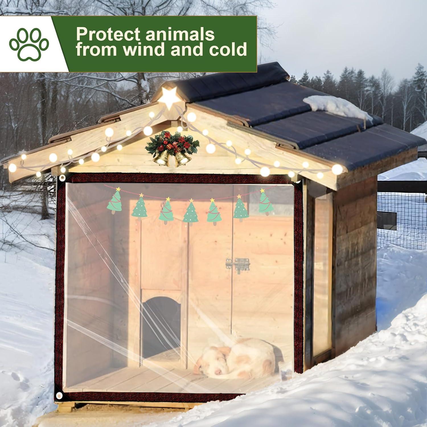 Lona Transparente Impermeable YuayiJubil 1.22x1.83m para Jardín