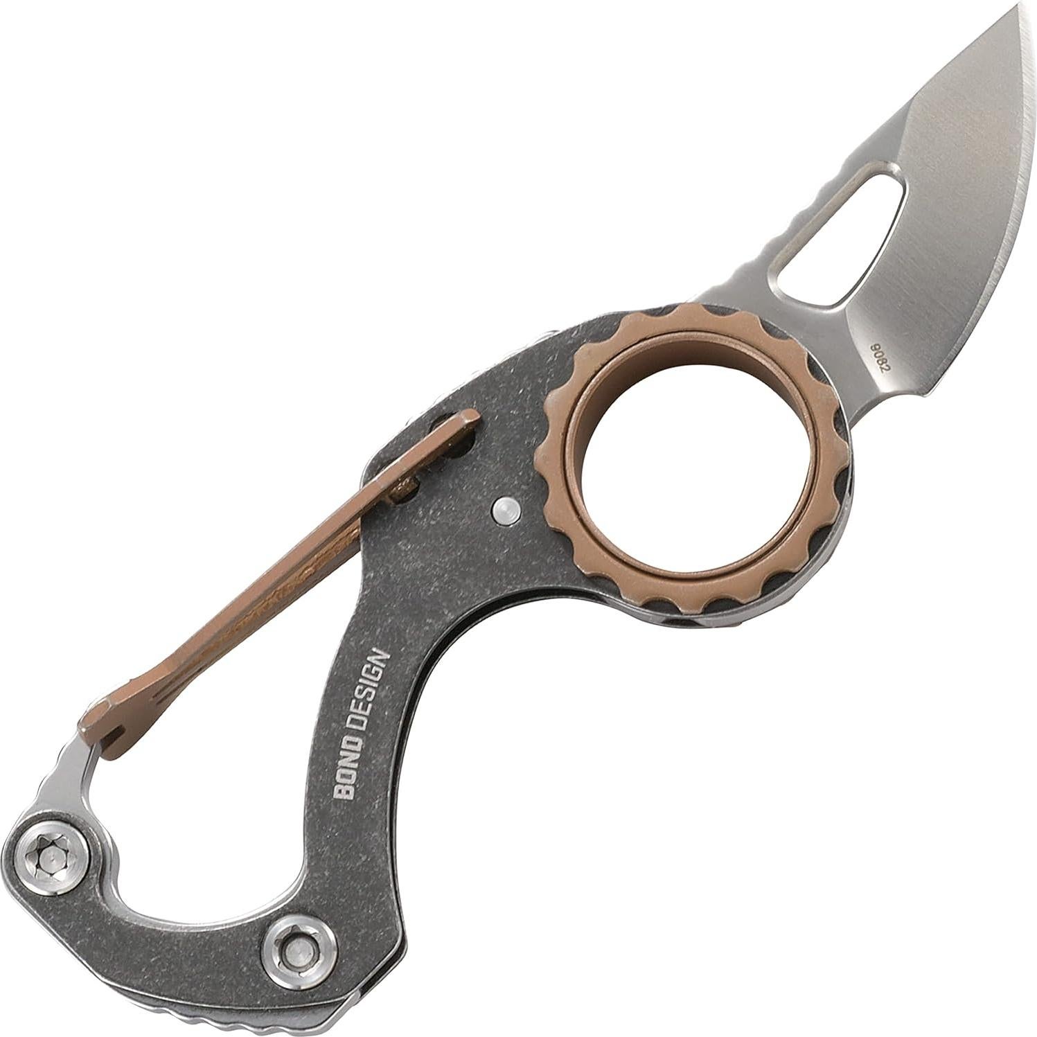 Cuchillo de Bolsillo CRKT Compano 9082, Hoja 36 mm, Mosquetón