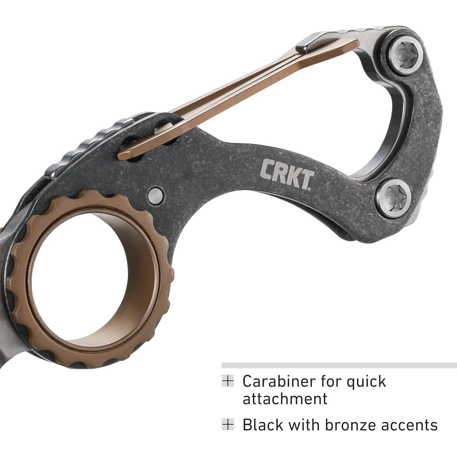 Cuchillo de Bolsillo CRKT Compano 9082, Hoja 36 mm, Mosquetón