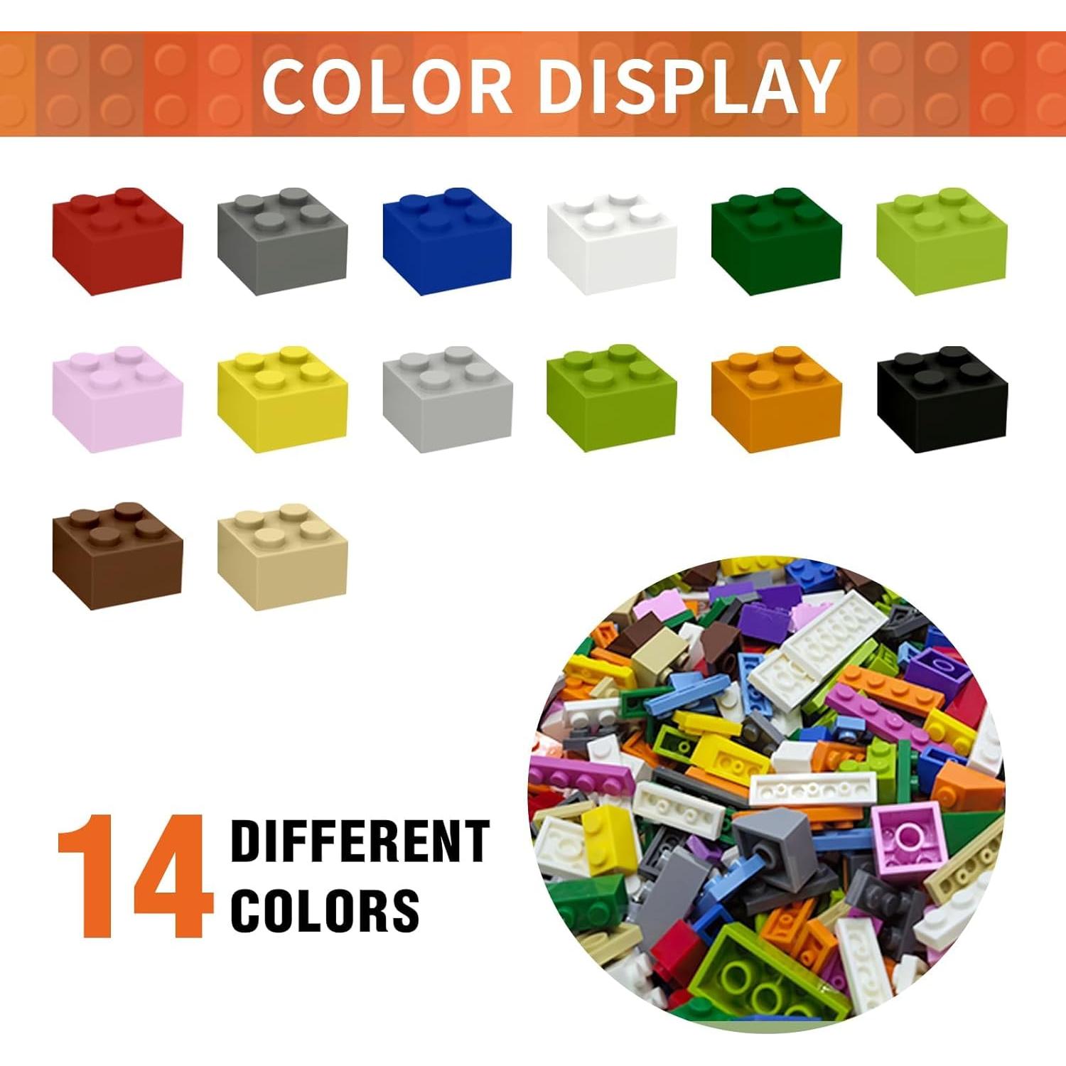 Juego de Ladrillos de Construcción WYSWYG 1200 Piezas Multicolor