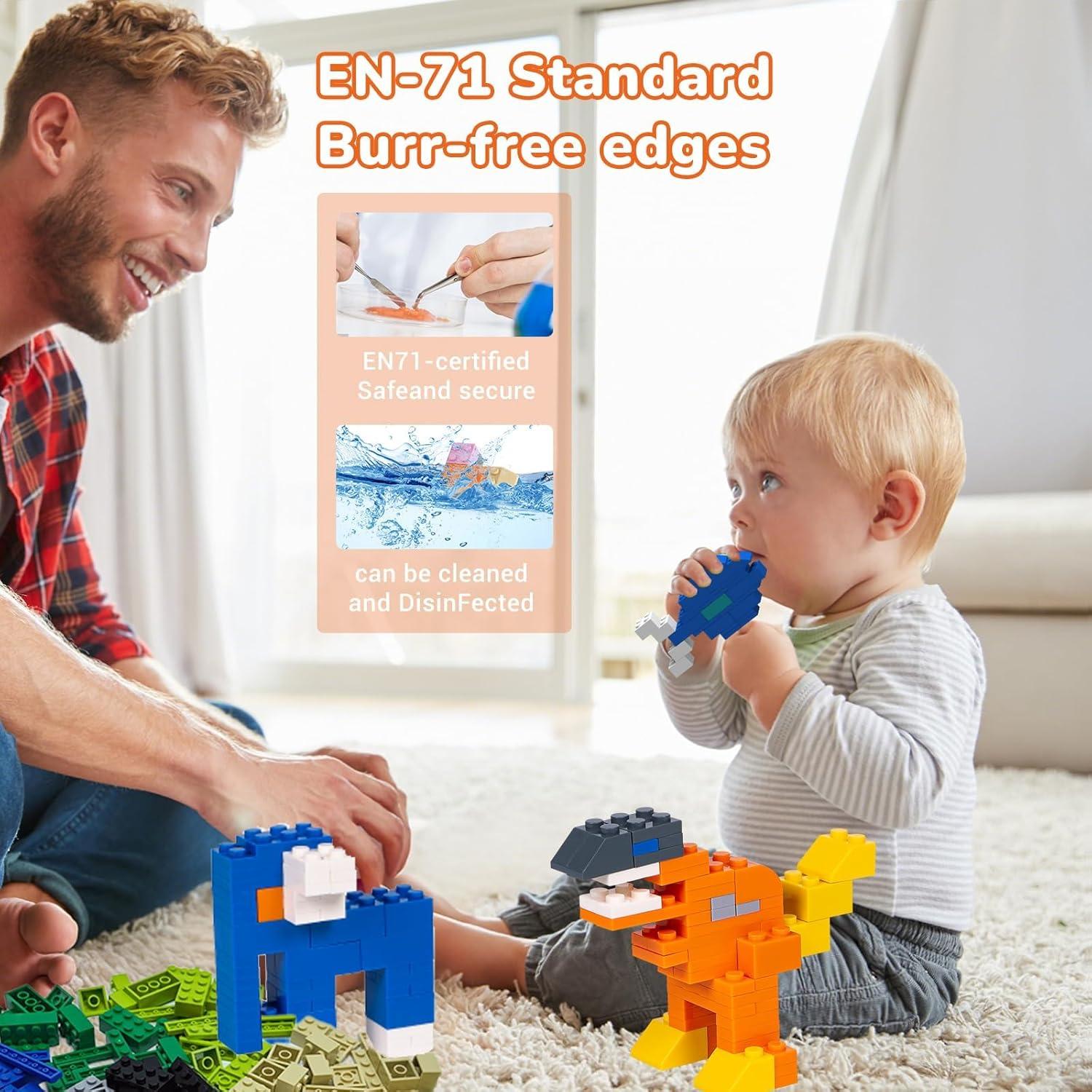 Juego de Ladrillos de Construcción WYSWYG 1200 Piezas Multicolor