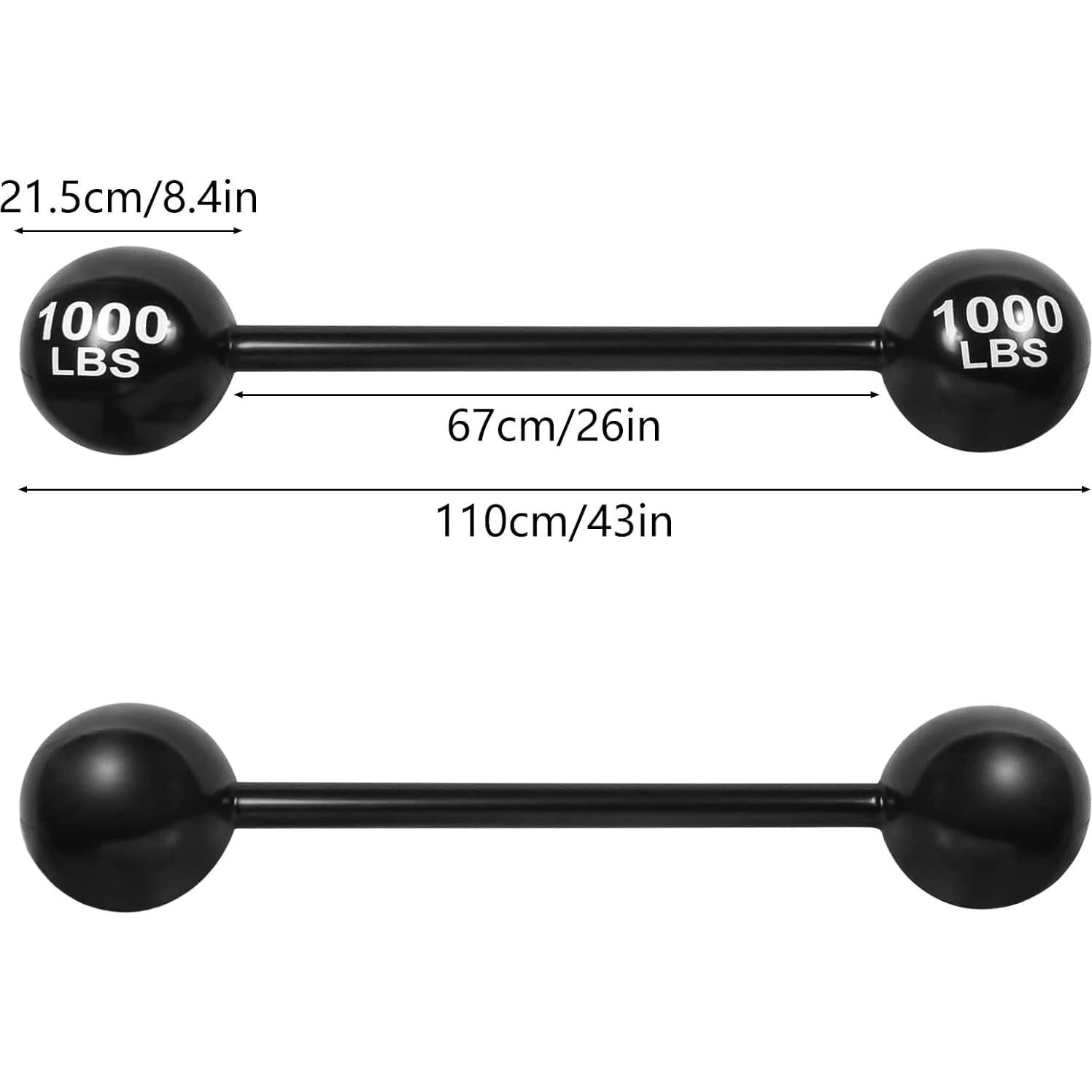 Mancuernas Inflables Gigantes 2 Pcs EVERMARKET 109 cm