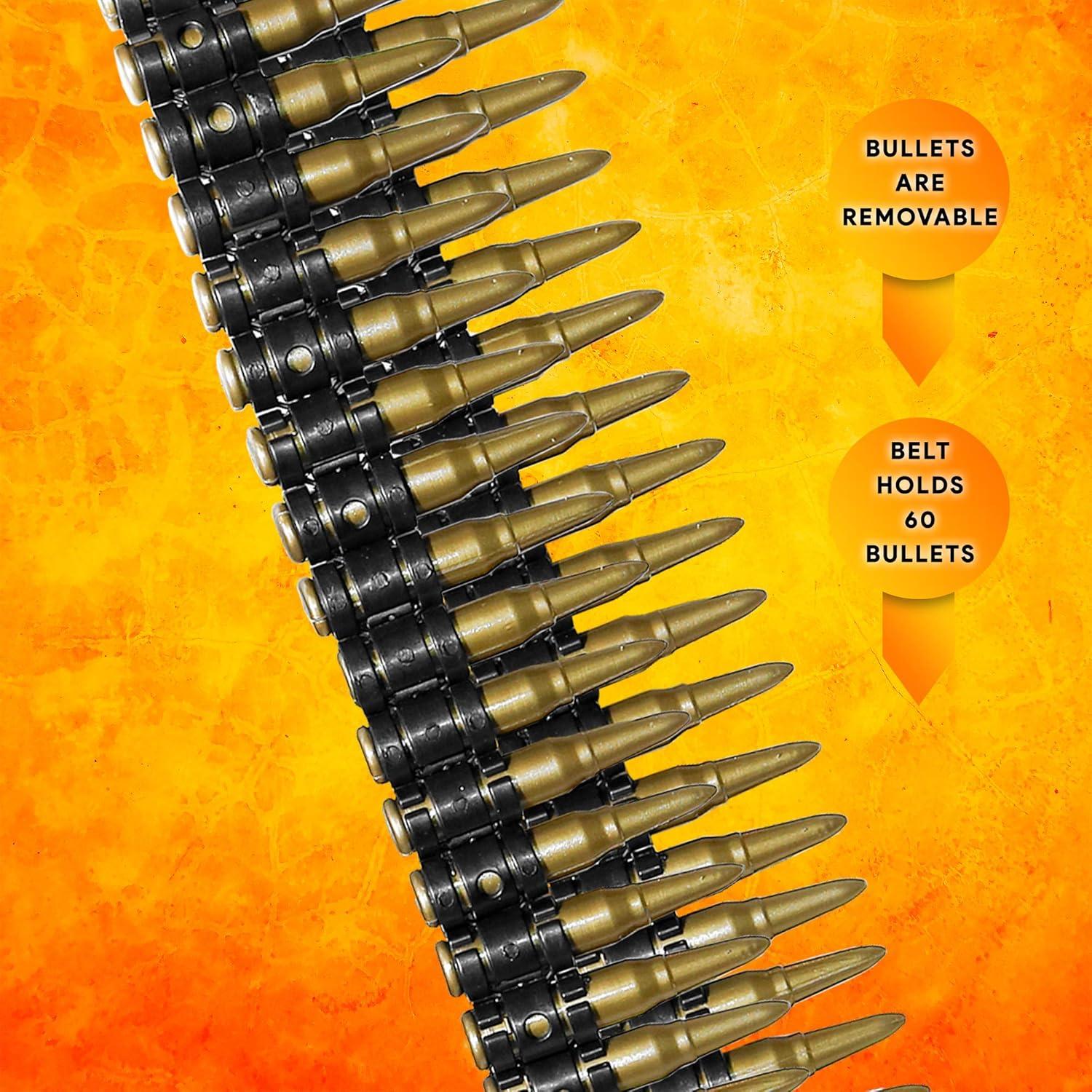 Cinturón de Balas Falsas Skeleteen 152 cm Accesorios Disfraz