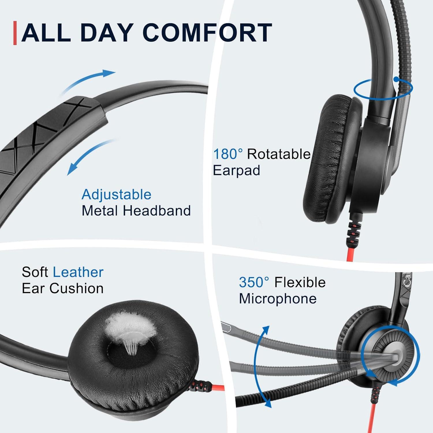 Auricular USB Callez C700TA1 con Micrófono Cancelación Ruido