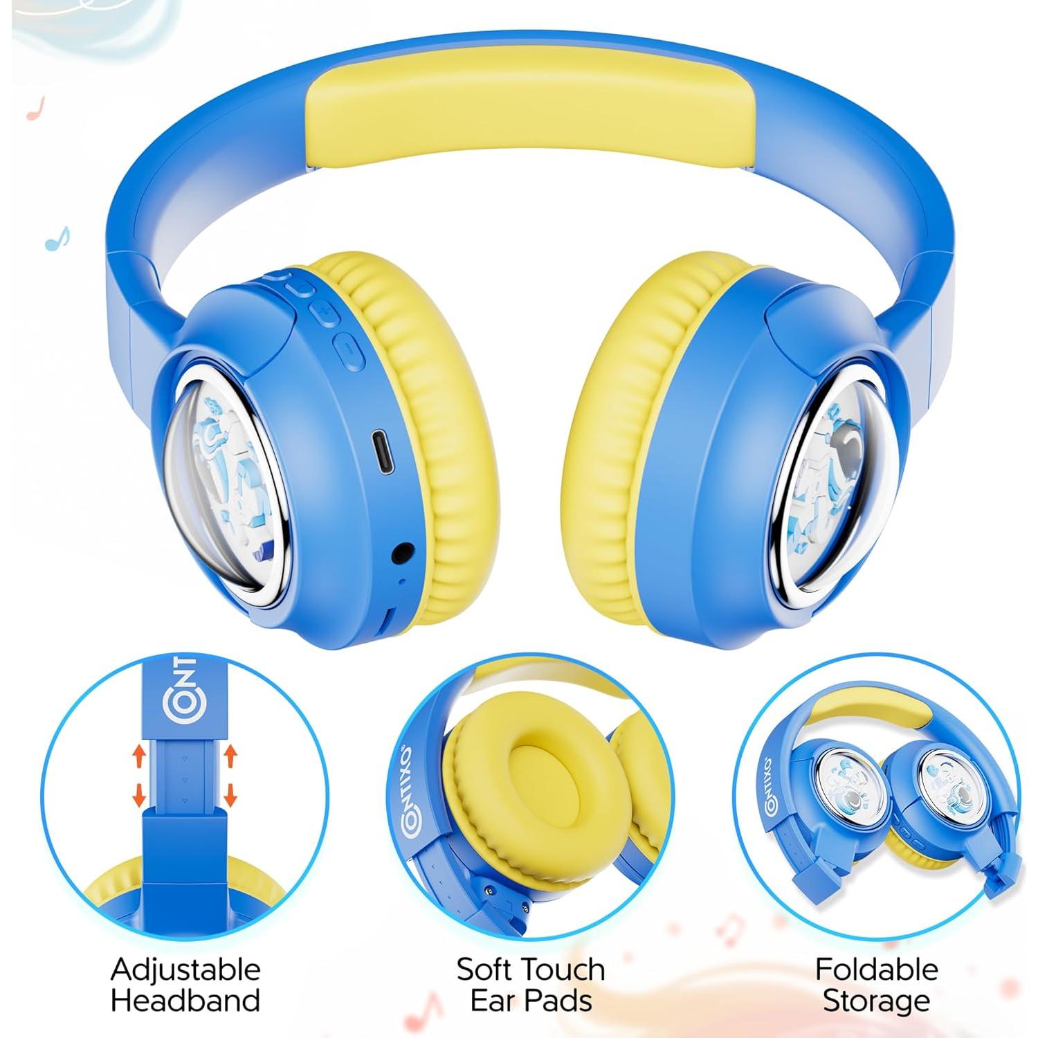 Auriculares Bluetooth Contixo KB6 Niños Azul Inalámbricos 85dB