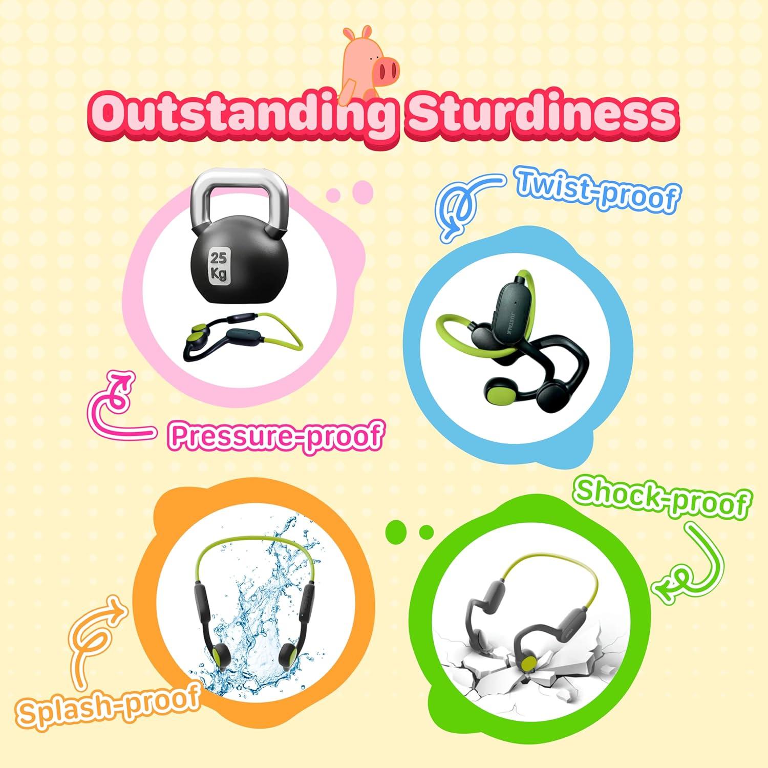 Auriculares Bluetooth Inalámbricos JusTalk TGAone A1 Niños Verde