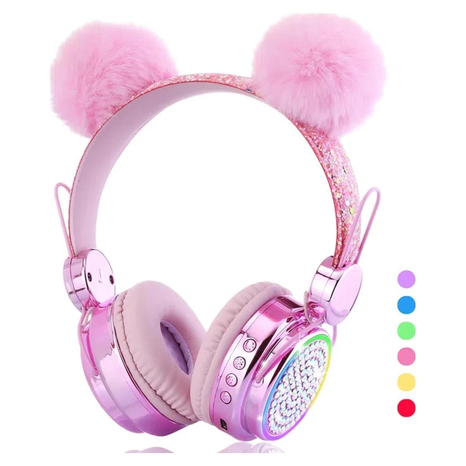 Auriculares Inalámbricos QKSHZHZQ KIDS-01 Rosa 85dB Bluetooth 5.3