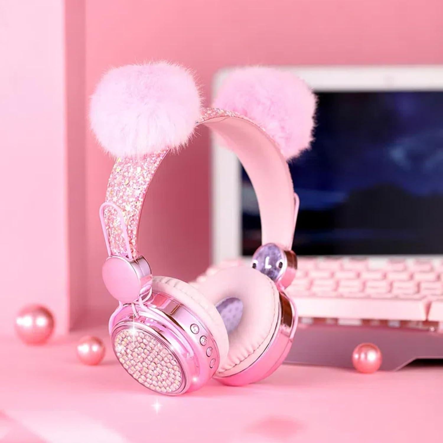 Auriculares Inalámbricos QKSHZHZQ KIDS-01 Rosa 85dB Bluetooth 5.3